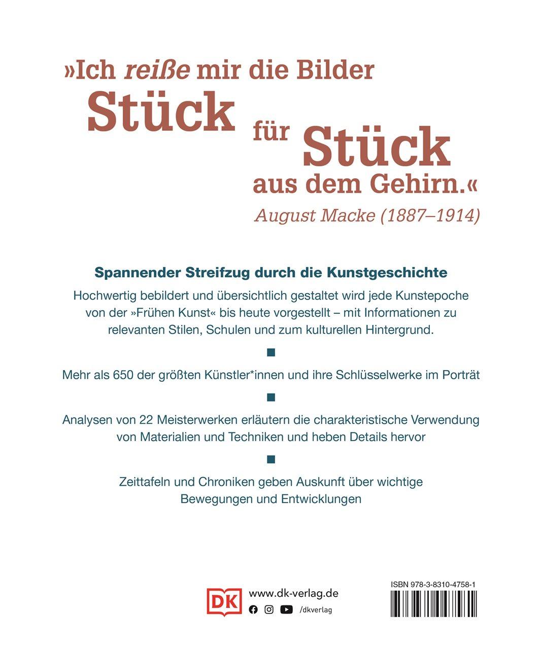 Rückseitencover Kunst - eine visuelle Zeitreise