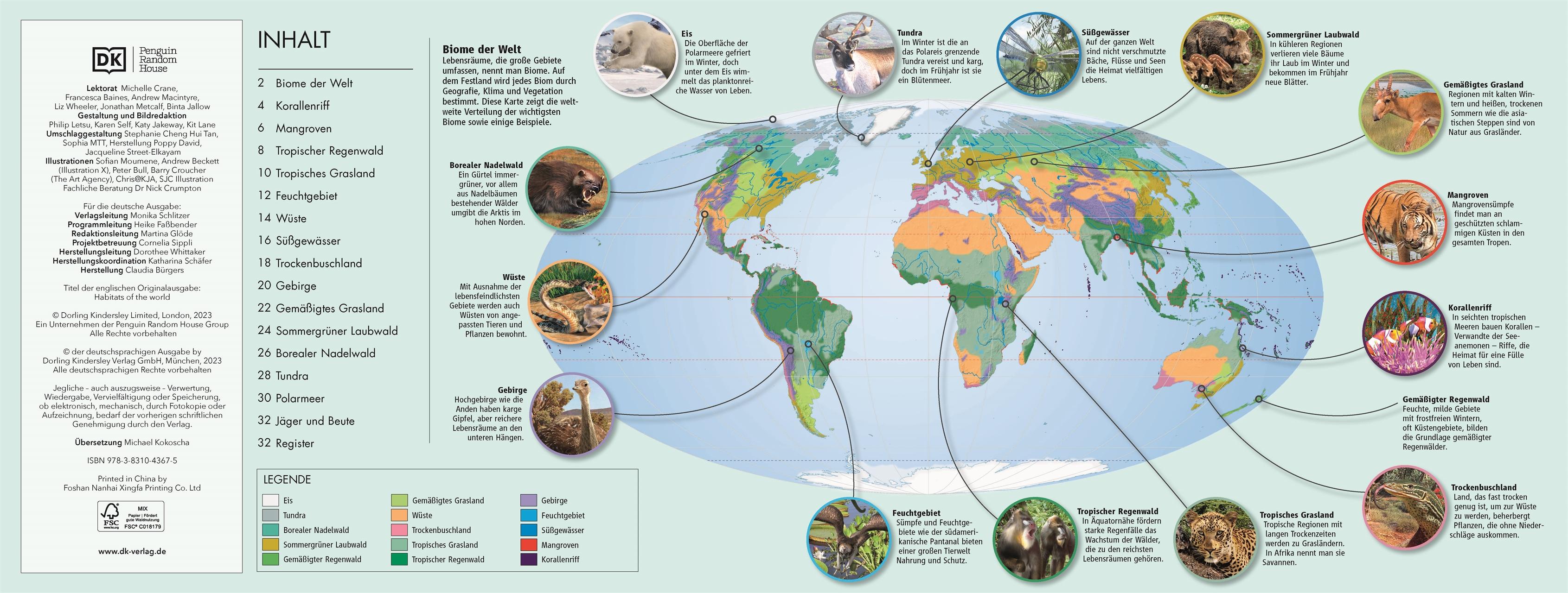 Beispielinhalt (Bild) Lebensräume der Erde