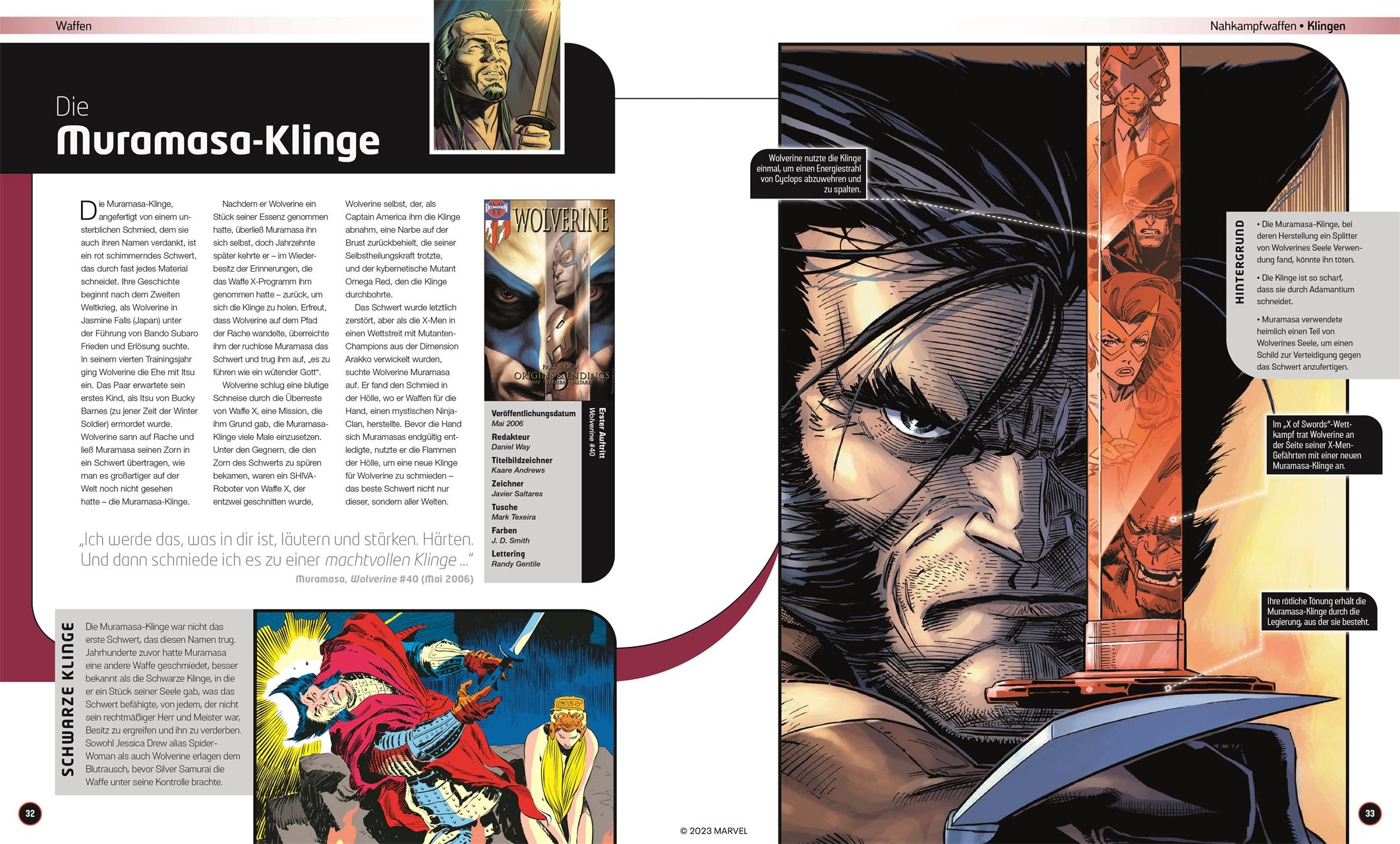 Beispielinhalt (Bild) MARVEL Ausrüstung und Artefakte