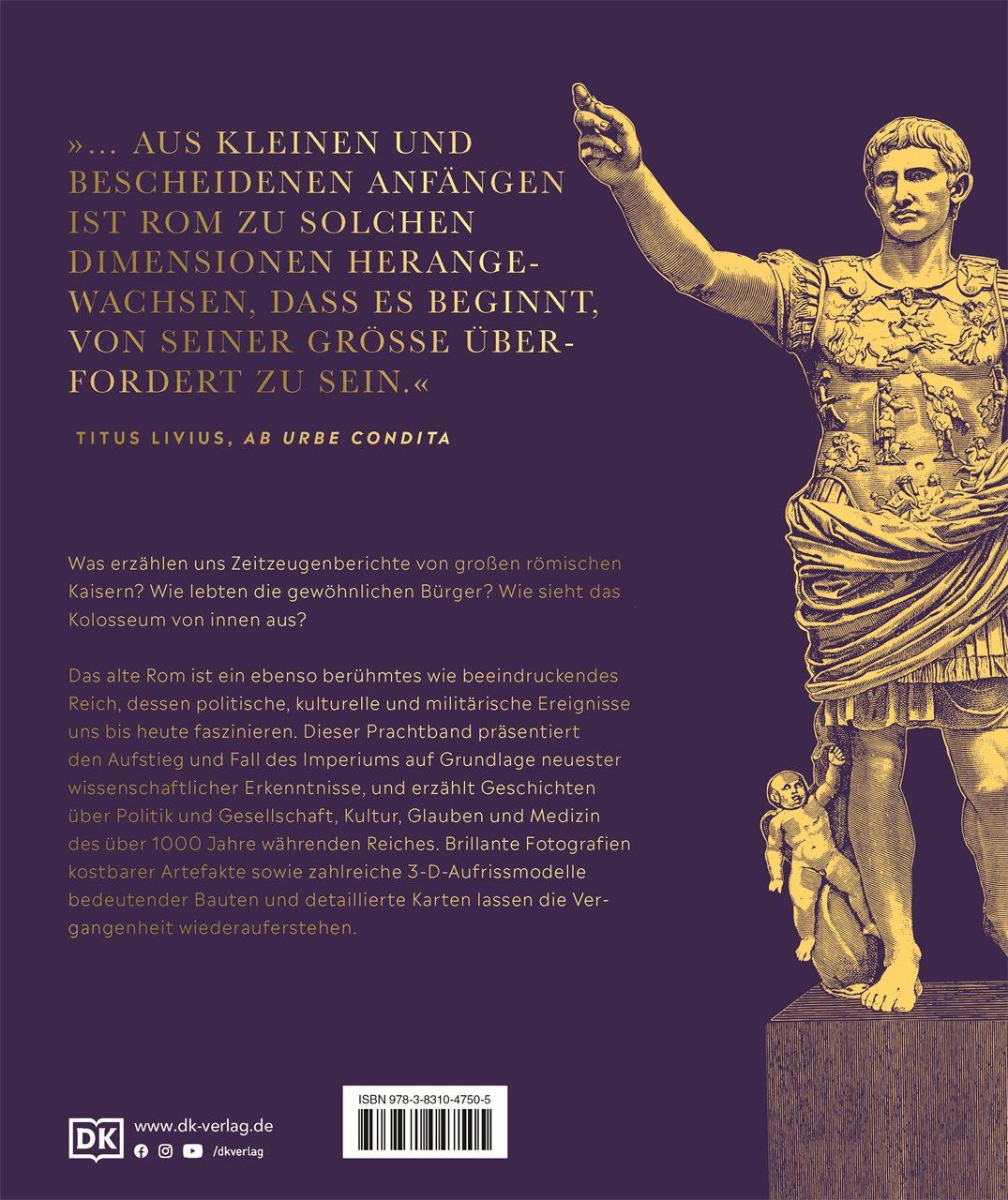 Rückseitencover DK Kulturgeschichte. Das alte Rom