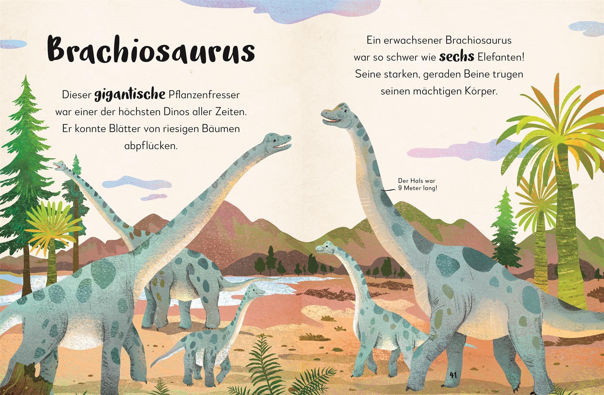 Beispielinhalt (Bild) Mein liebstes Buch der Dinosaurier und anderer Lebewesen der Urzeit