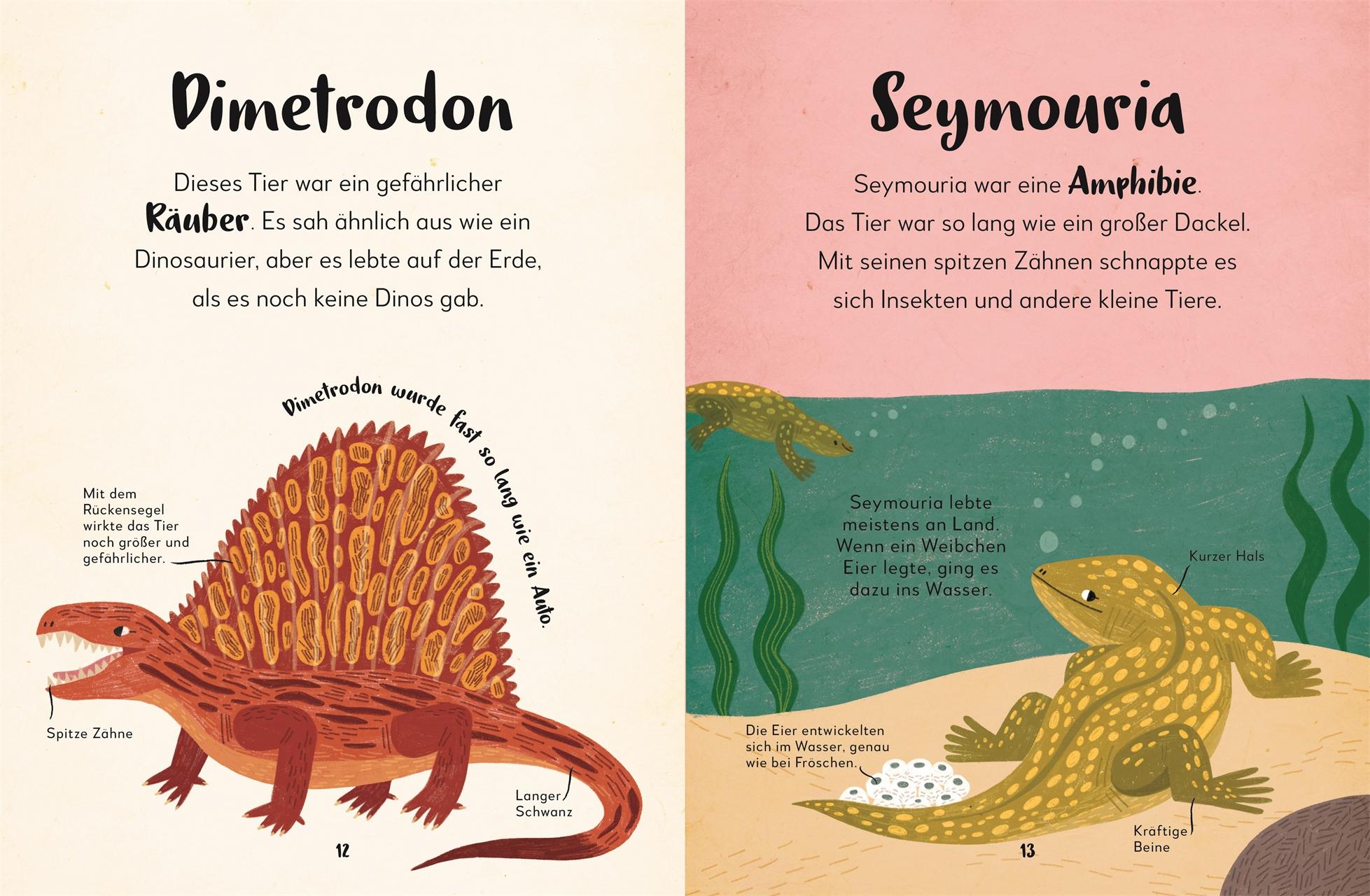 Beispielinhalt (Bild) Mein liebstes Buch der Dinosaurier und anderer Lebewesen der Urzeit