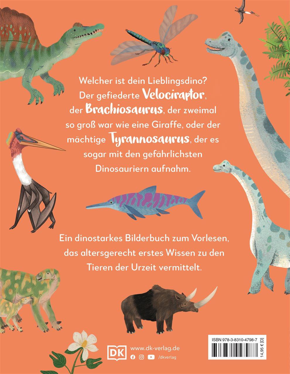 Rückseitencover Mein liebstes Buch der Dinosaurier und anderer Lebewesen der Urzeit