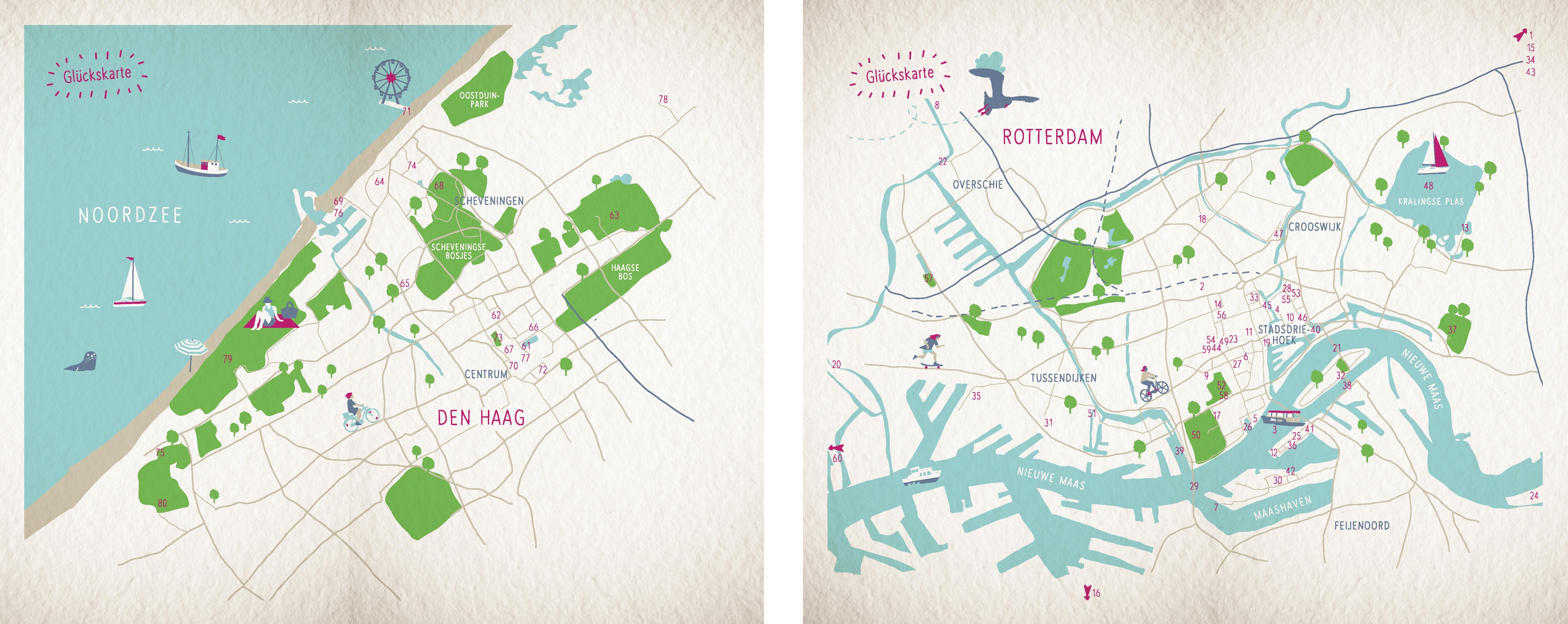 Beispielinhalt (Bild) Glücksorte in Rotterdam. Mit Den Haag