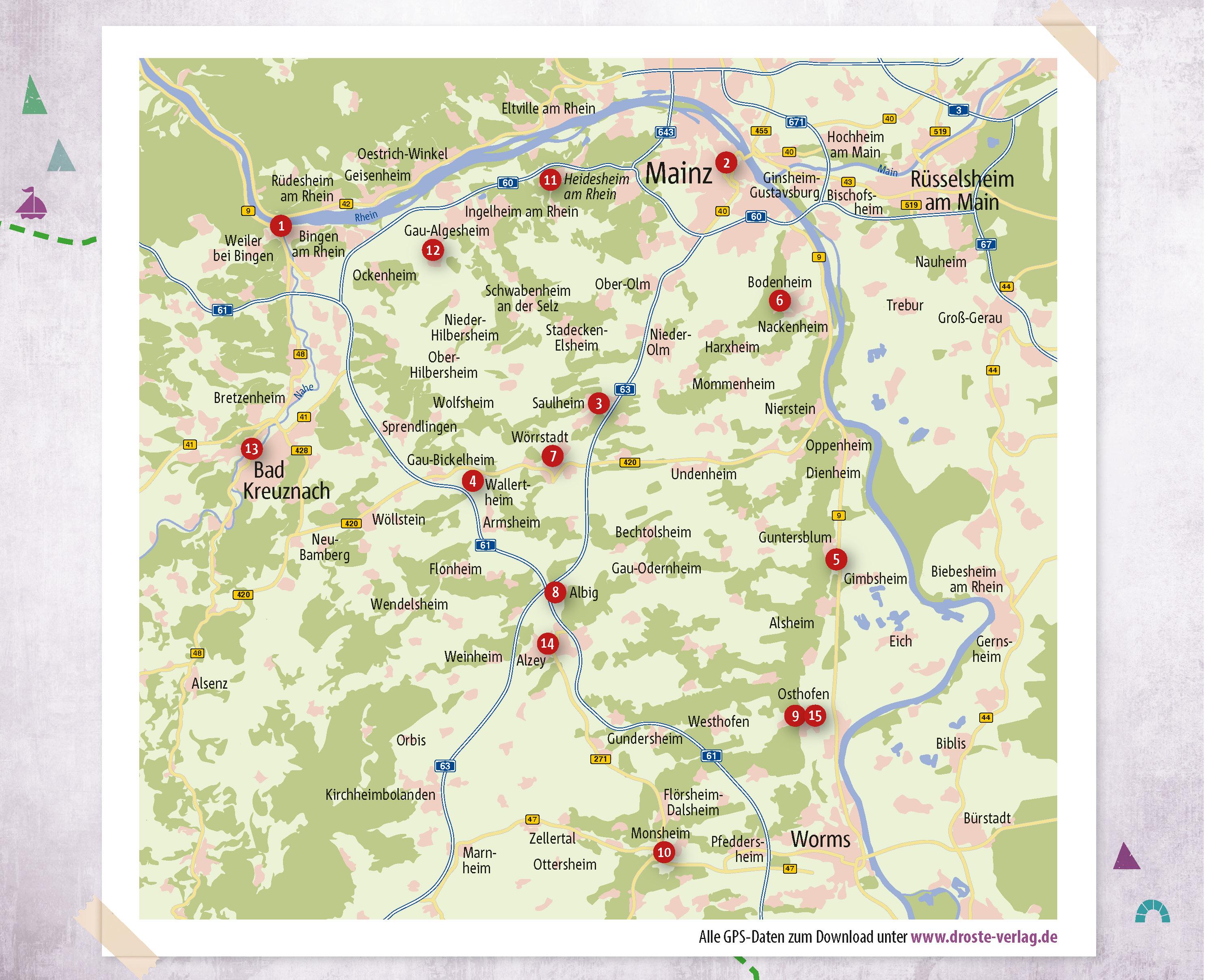 Beispielinhalt (Bild) Rheinhessen. Radeln für die Seele