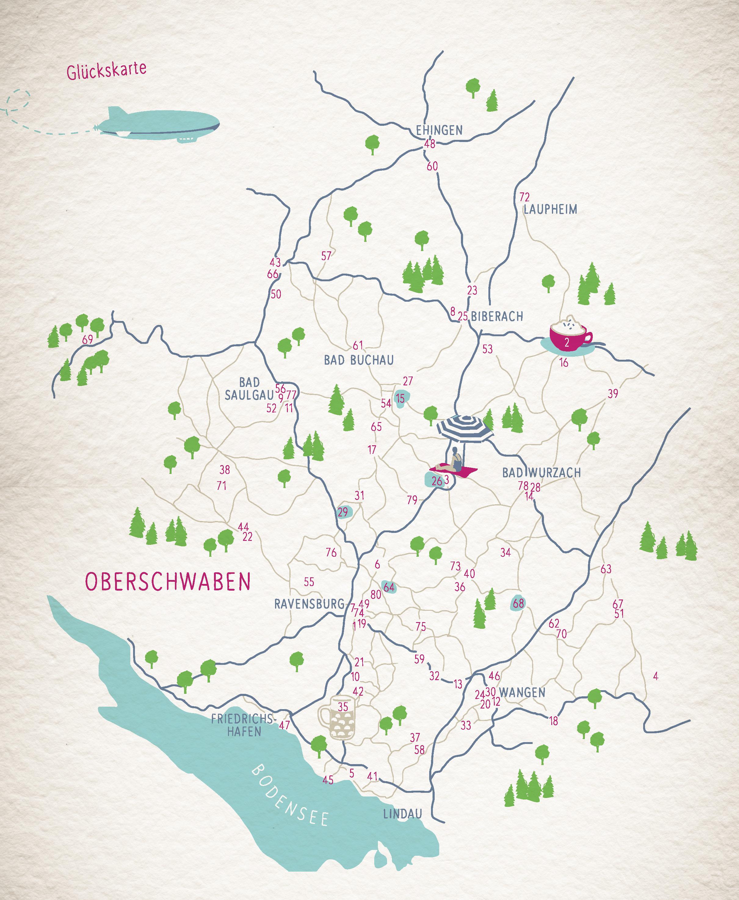 Beispielinhalt (Bild) Glücksorte in Oberschwaben