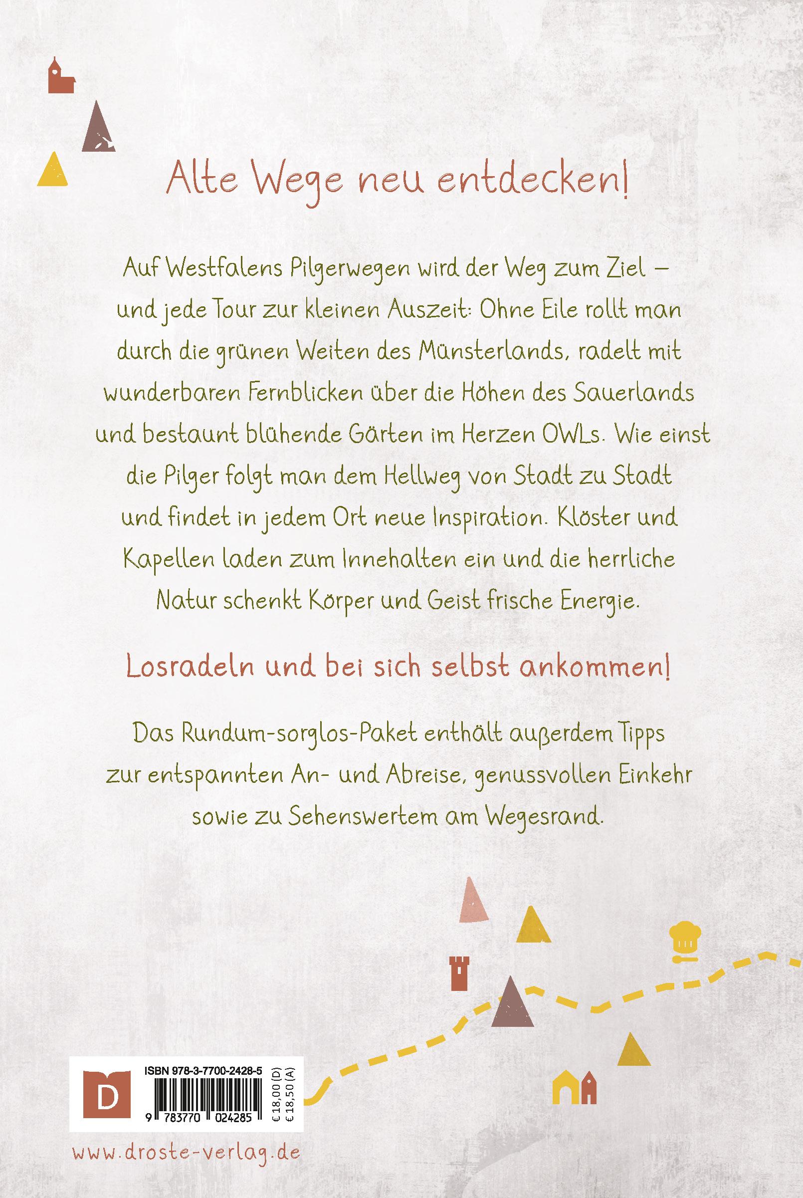 Rückseitencover Westfalen - Pilgerwege. Radeln für die Seele