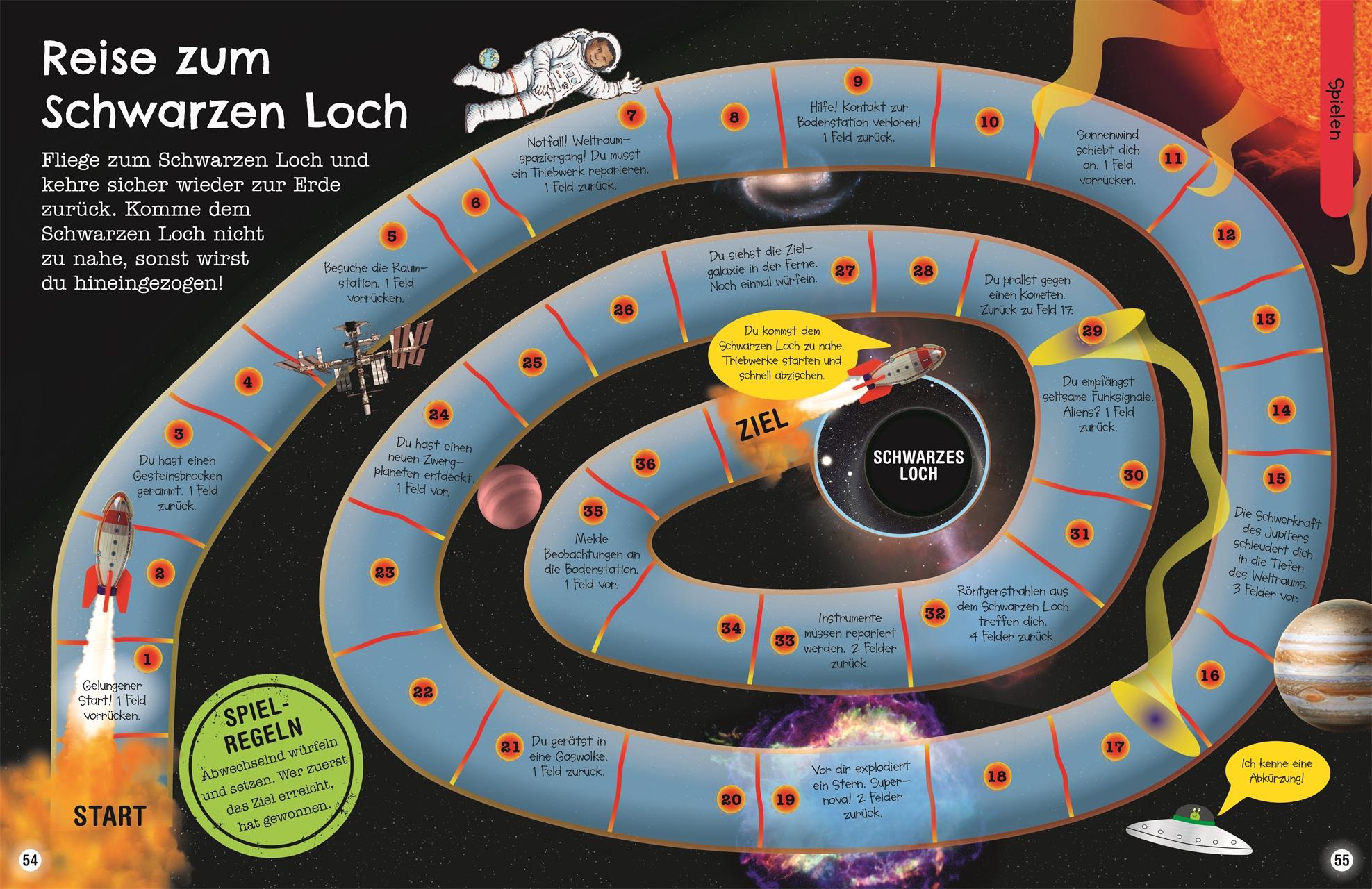 Beispielinhalt (Bild) Mein Mitmach-Wissens-Kick. Weltall