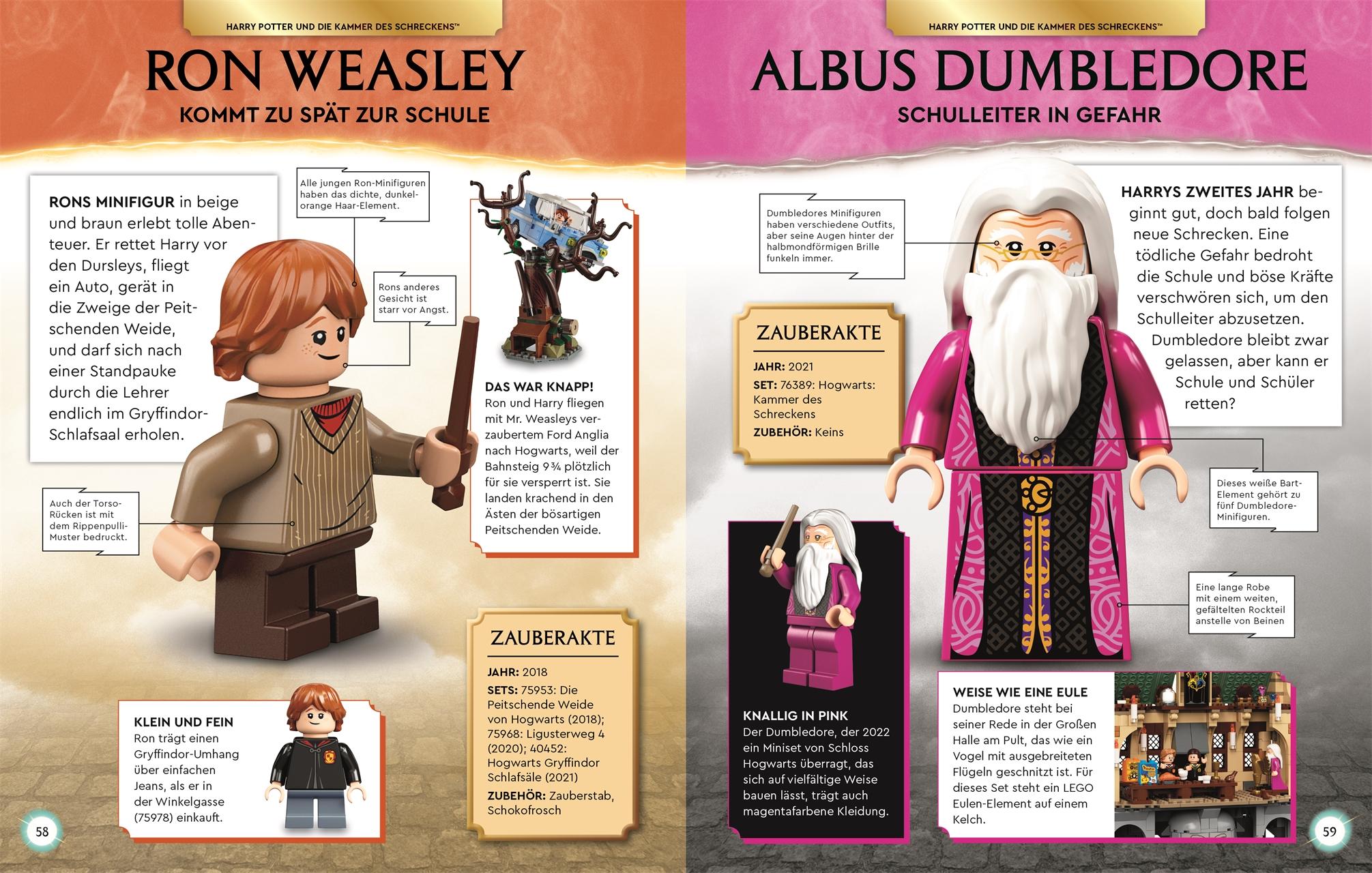 Beispielinhalt (Bild) LEGO® Harry Potter Lexikon der Minifiguren