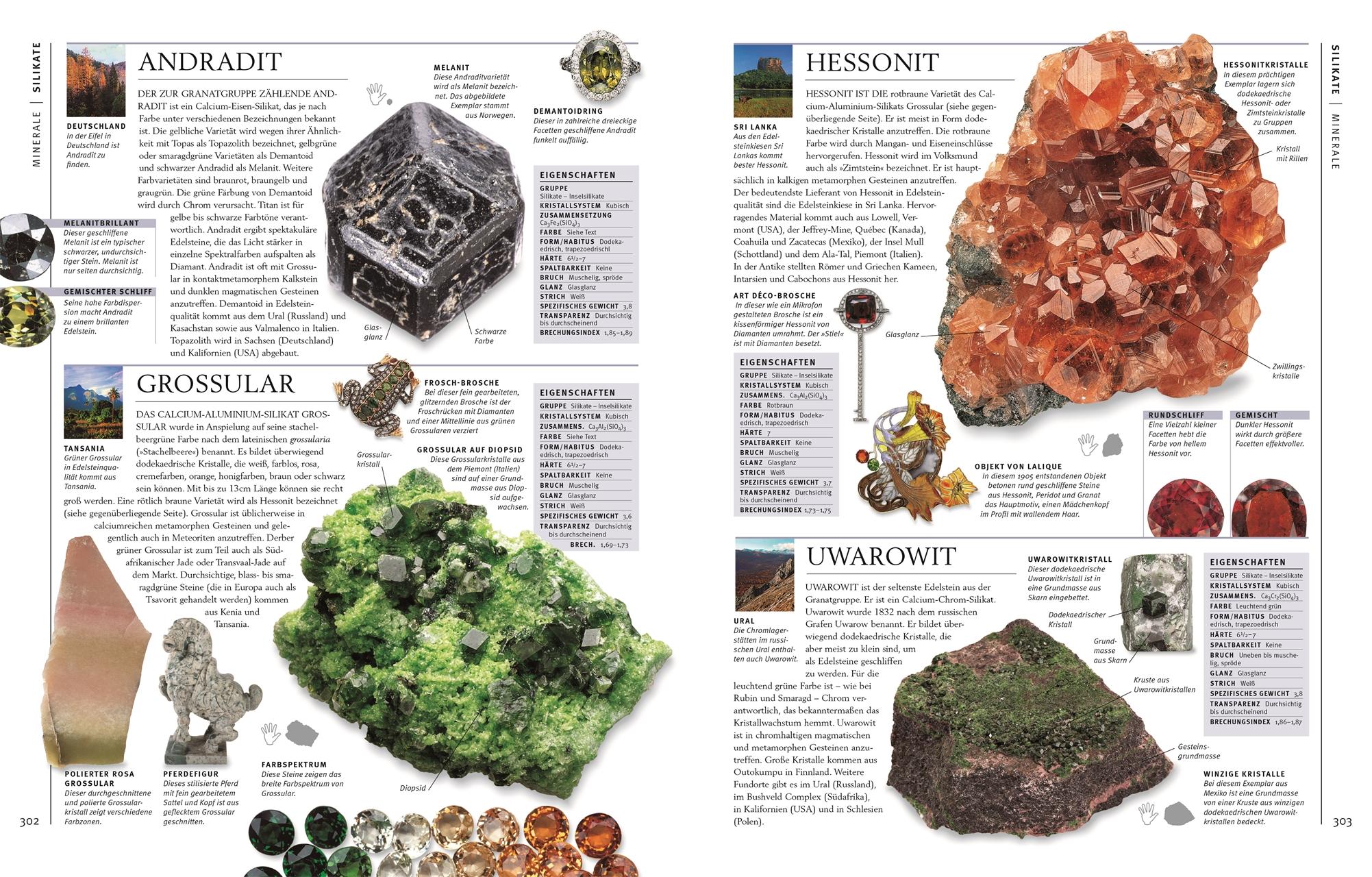 Beispielinhalt (Bild) Steine & Mineralien