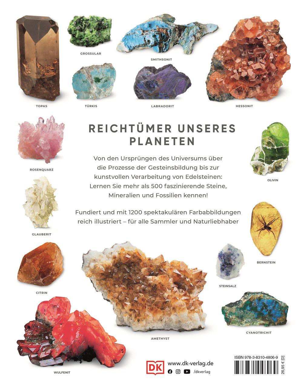 Rückseitencover Steine & Mineralien