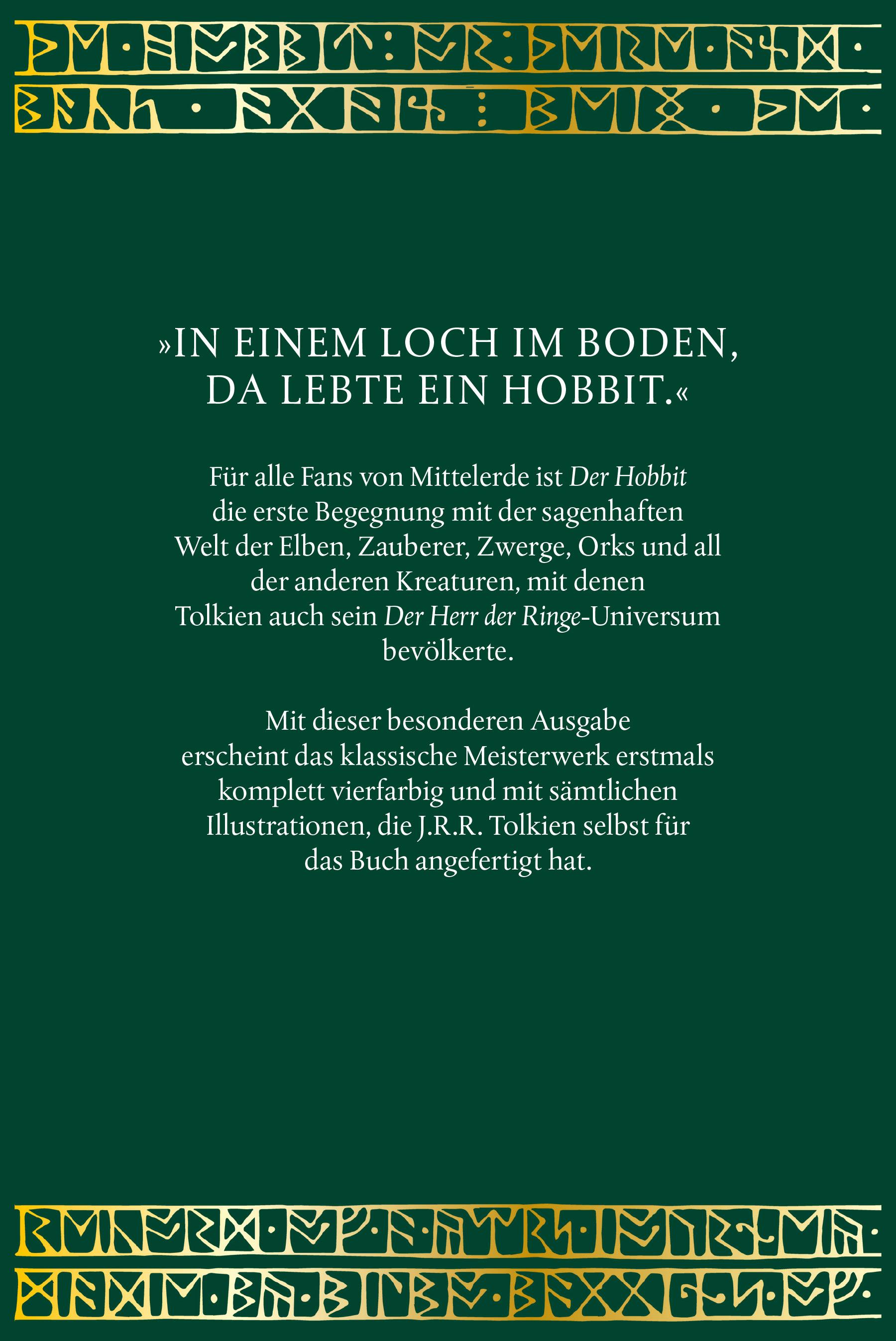 Rückseitencover Der Hobbit Luxusausgabe