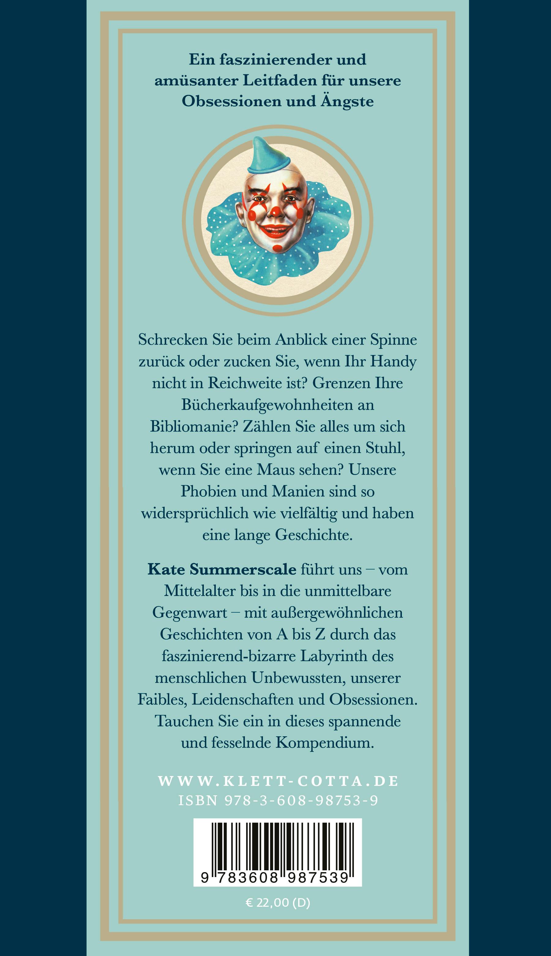 Rückseitencover Das Buch der Phobien und Manien