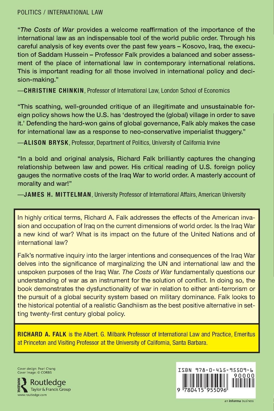 Rückseitencover The Costs of War