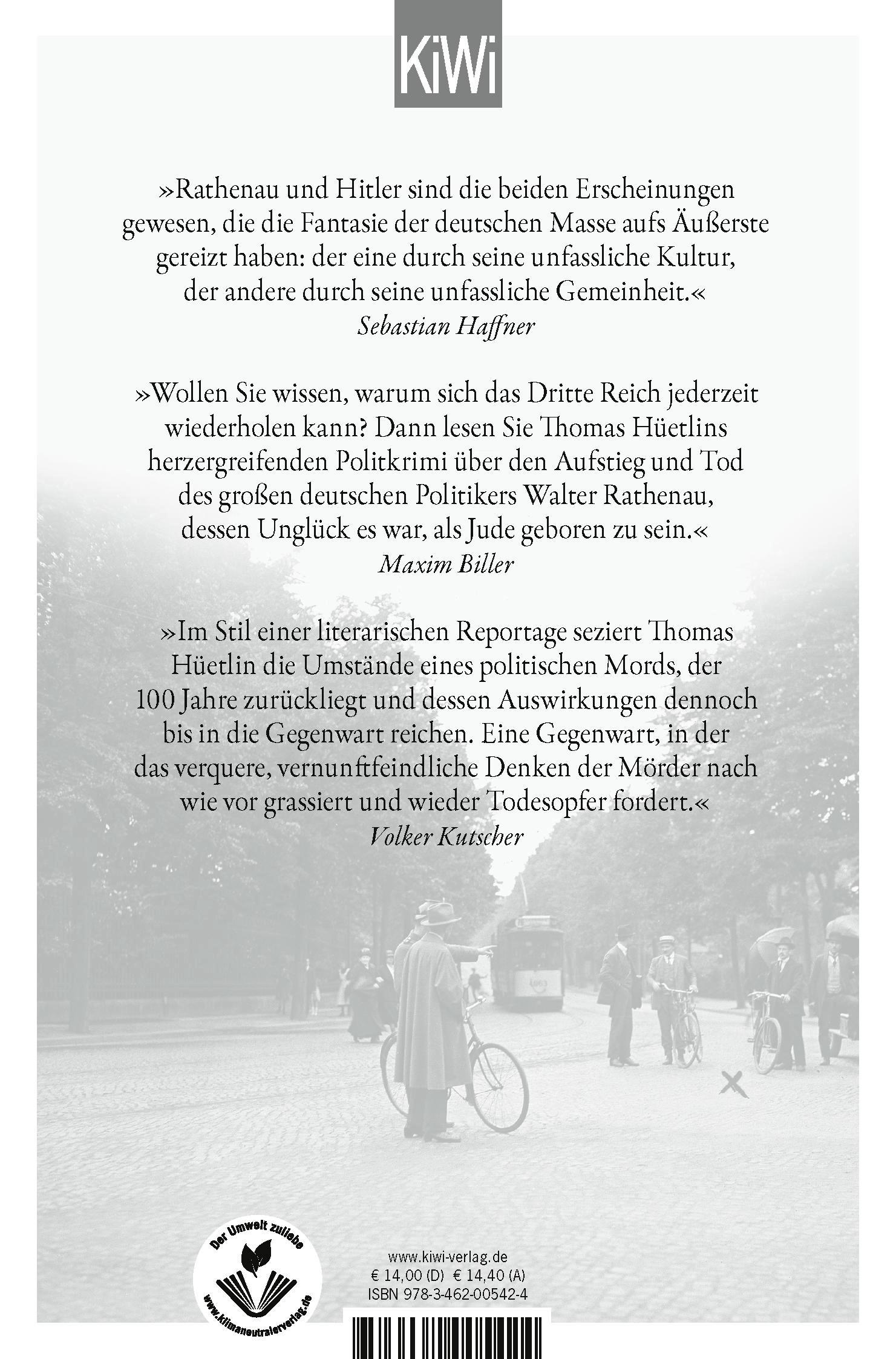 Rückseitencover Berlin, 24. Juni 1922