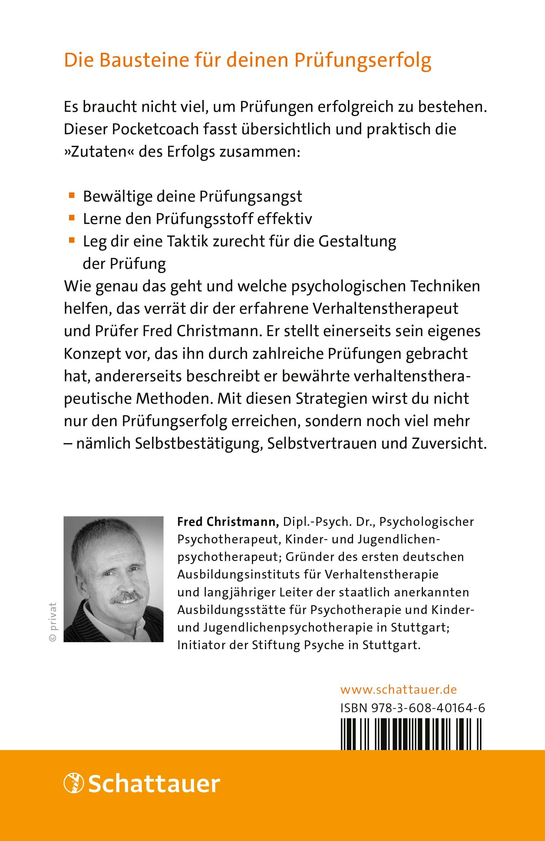 Rückseitencover Prüfungen souverän meistern - Dein Pocketcoach