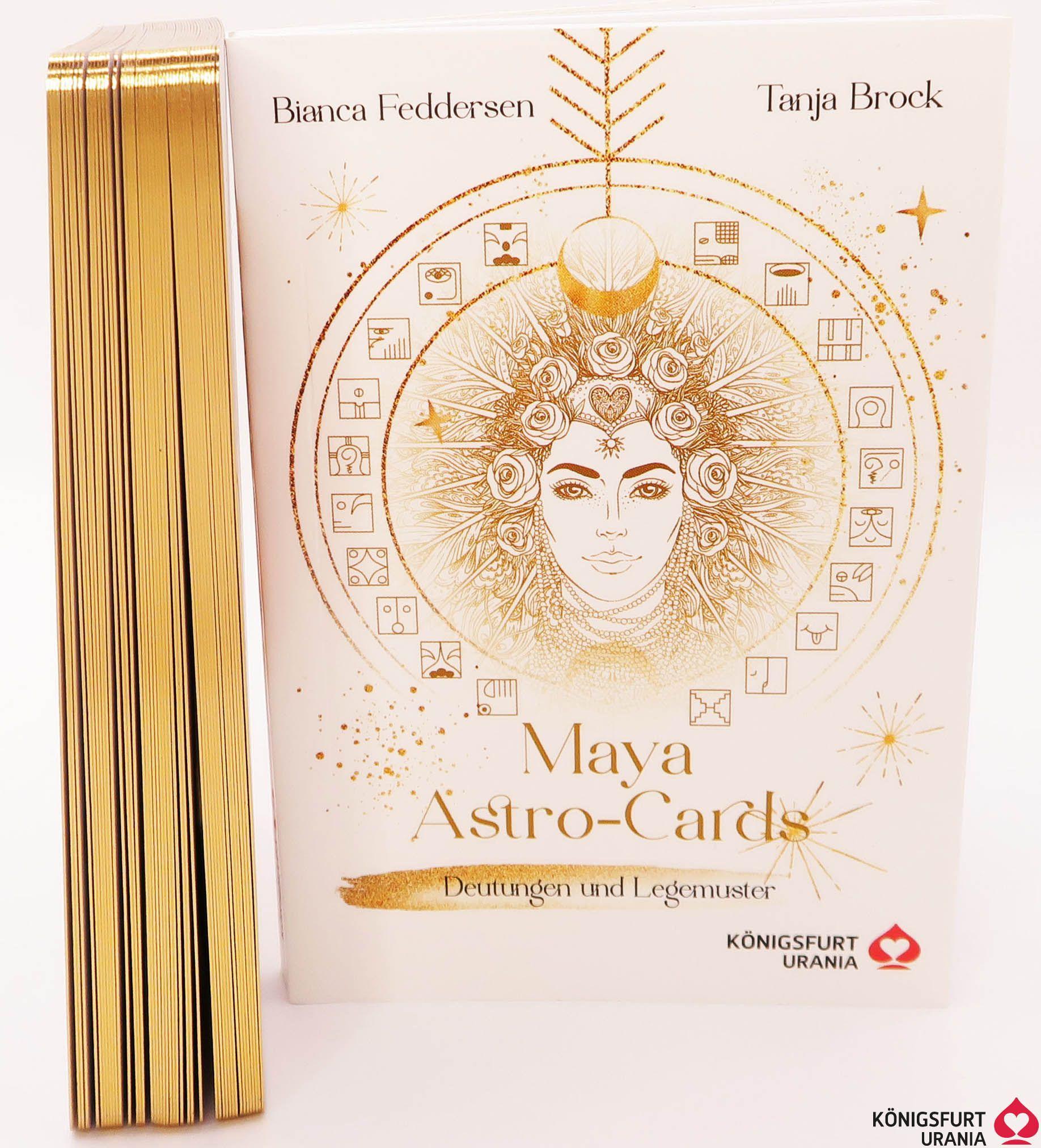Vorderes Coverbild Maya-Astro-Cards: 44 astrologische Orakelkarten mit Booklet