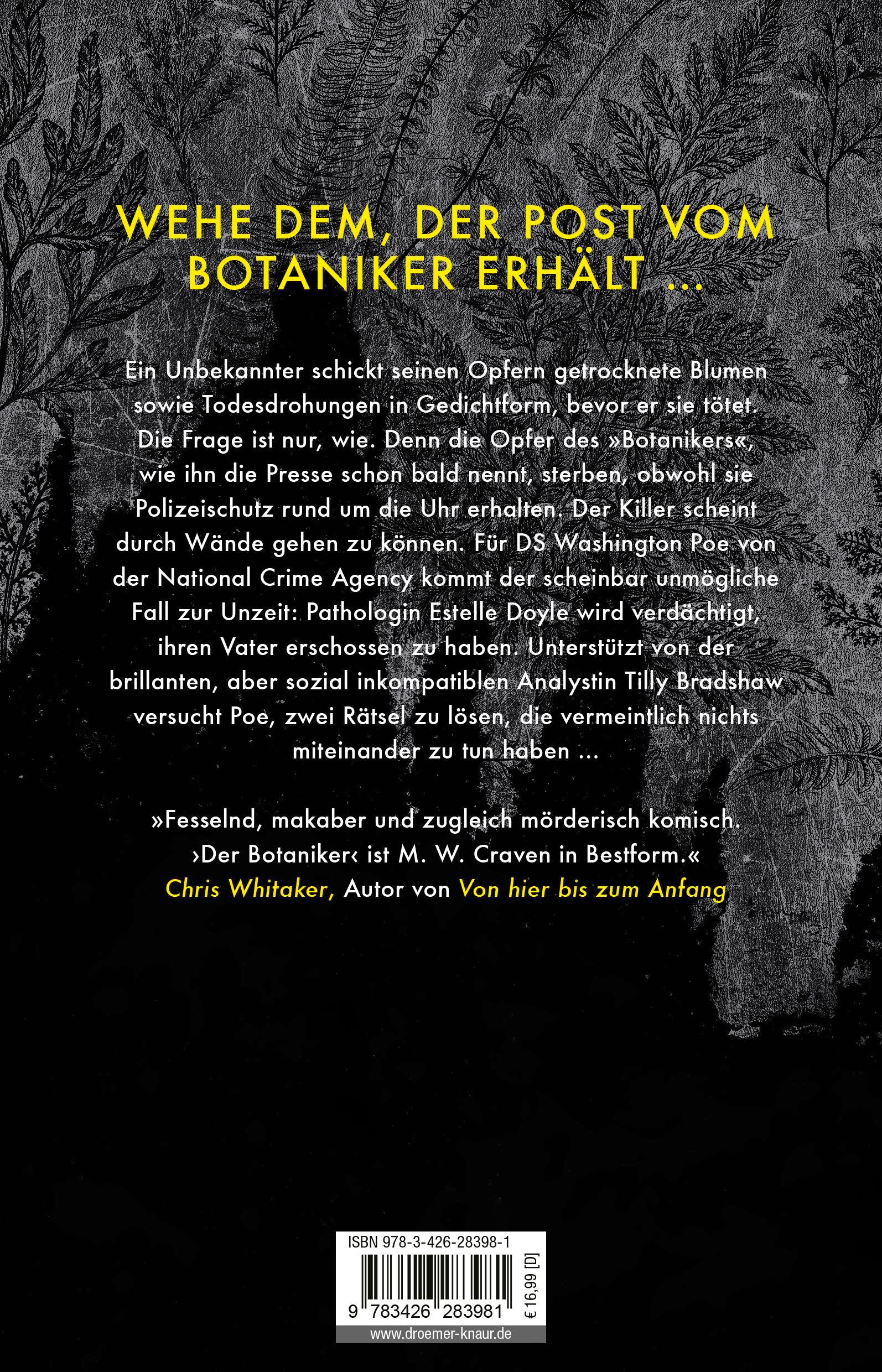 Rückseitencover Der Botaniker