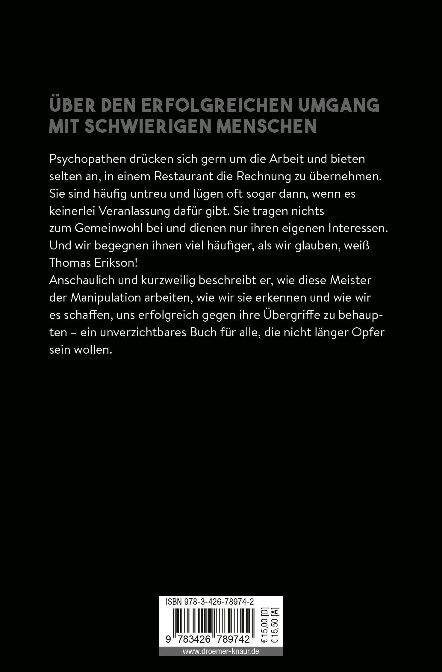 Rückseitencover Hilfe, Psychopathen!