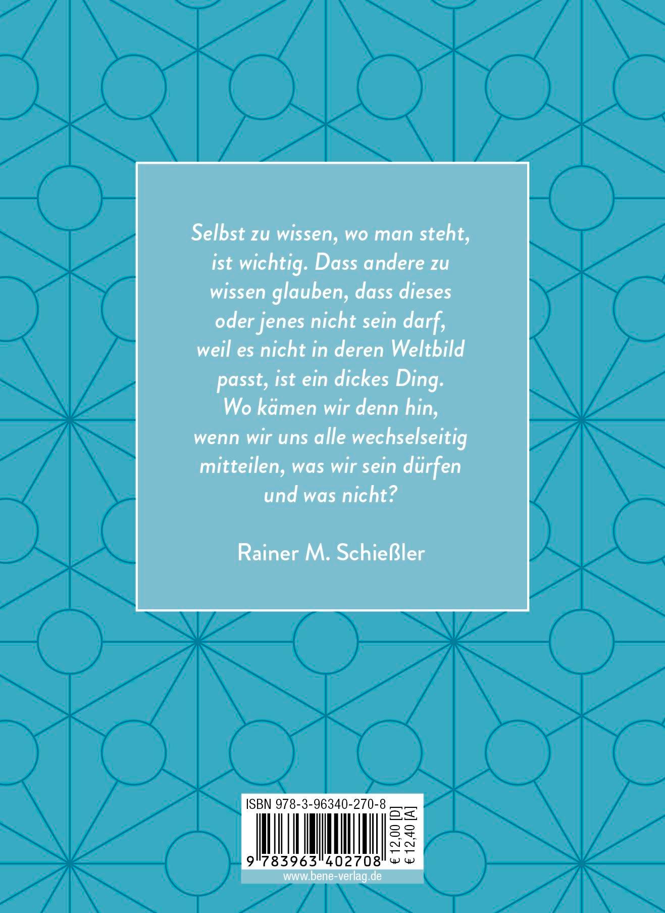 Rückseitencover Sag, was du denkst. So lebt sichs leichter