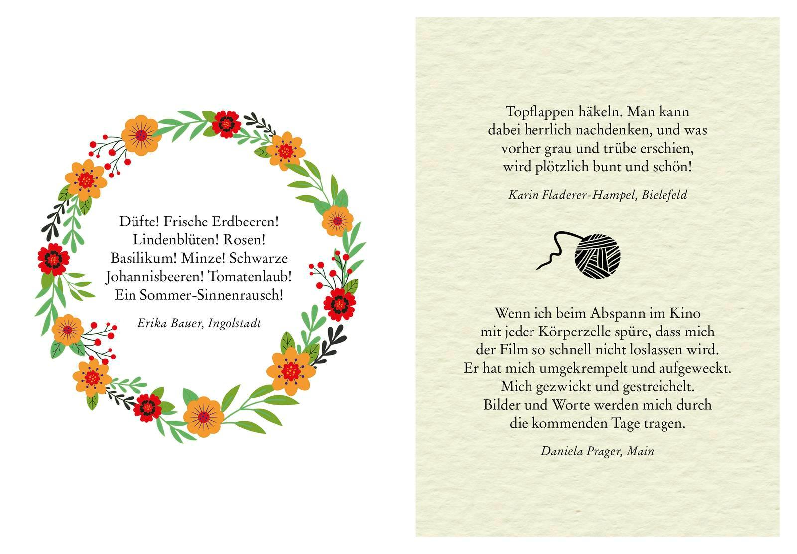 Beispielinhalt (Bild) Was mein Leben reicher macht