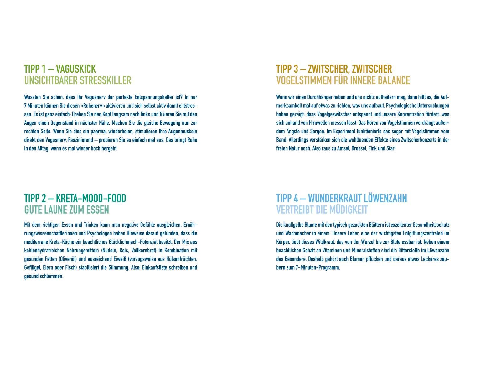 Beispielinhalt (Bild) 7 Minuten am Tag endlich kraftvoll und gelassen