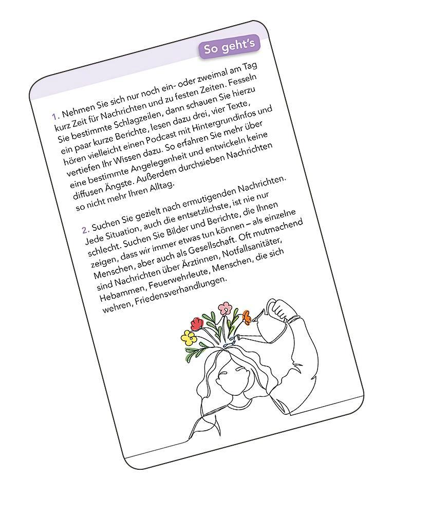 Beispielinhalt (Bild) Die Erste-Hilfe-Box für die Seele