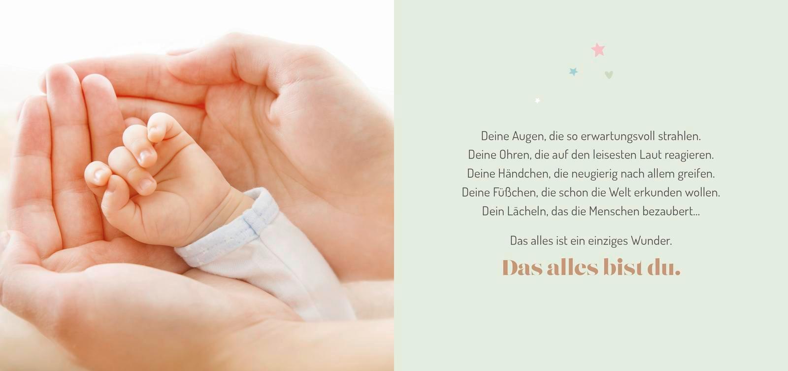 Beispielinhalt (Bild) Willkommen, kleiner Schatz