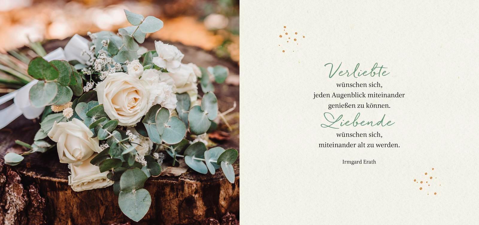 Beispielinhalt (Bild) Die besten Wünsche zur Hochzeit