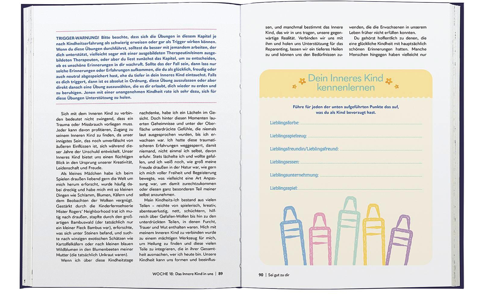 Beispielinhalt (Bild) Sei gut zu dir