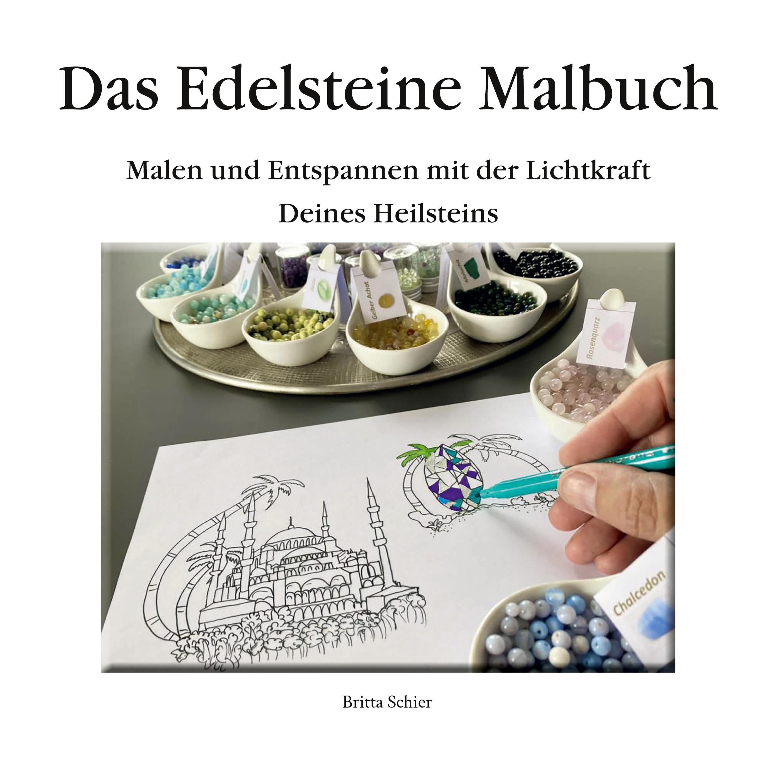 Vorderes Coverbild Das Edelsteine-Malbuch