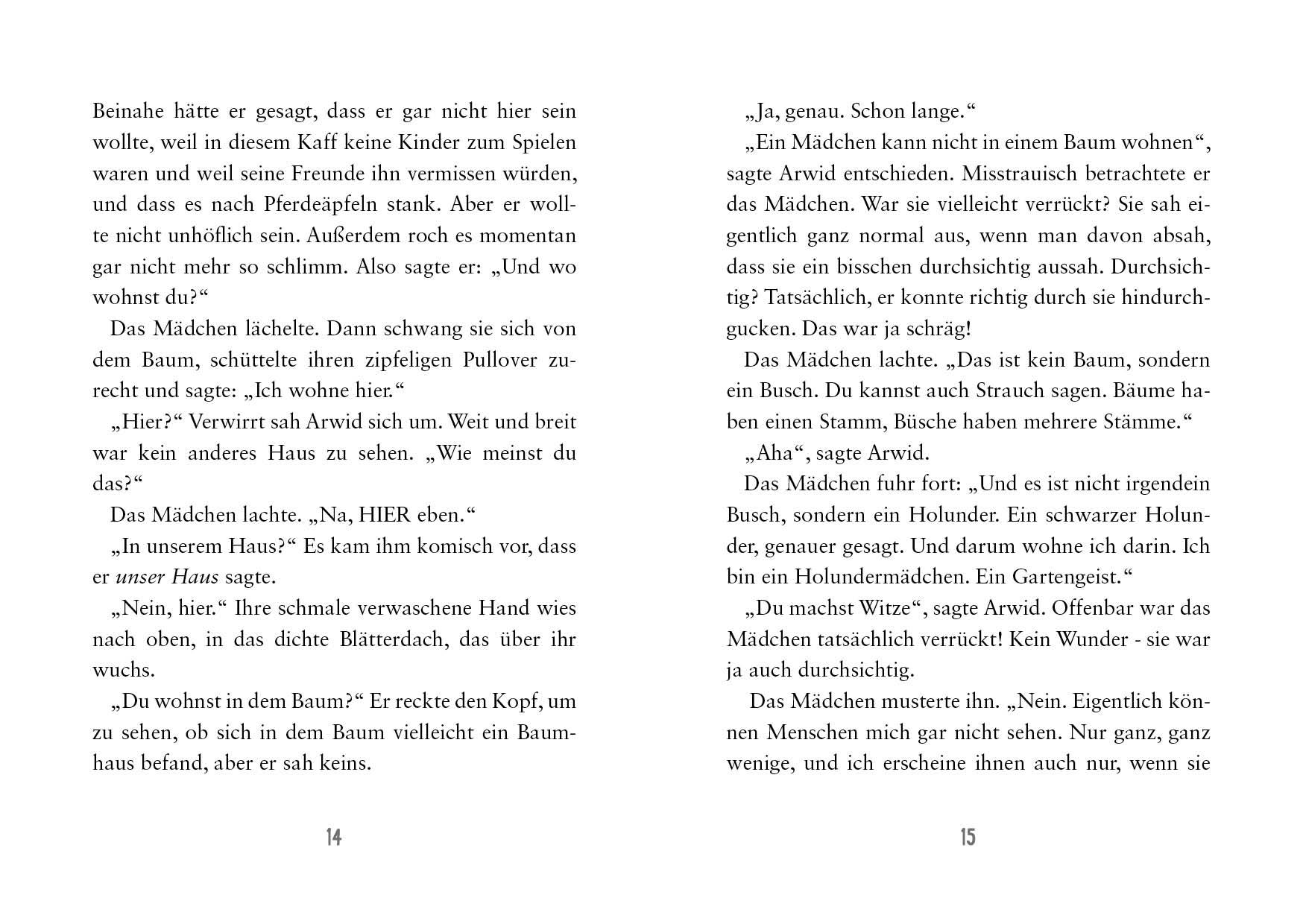 Beispielinhalt (Bild) Holly Holunder und der magische Garten