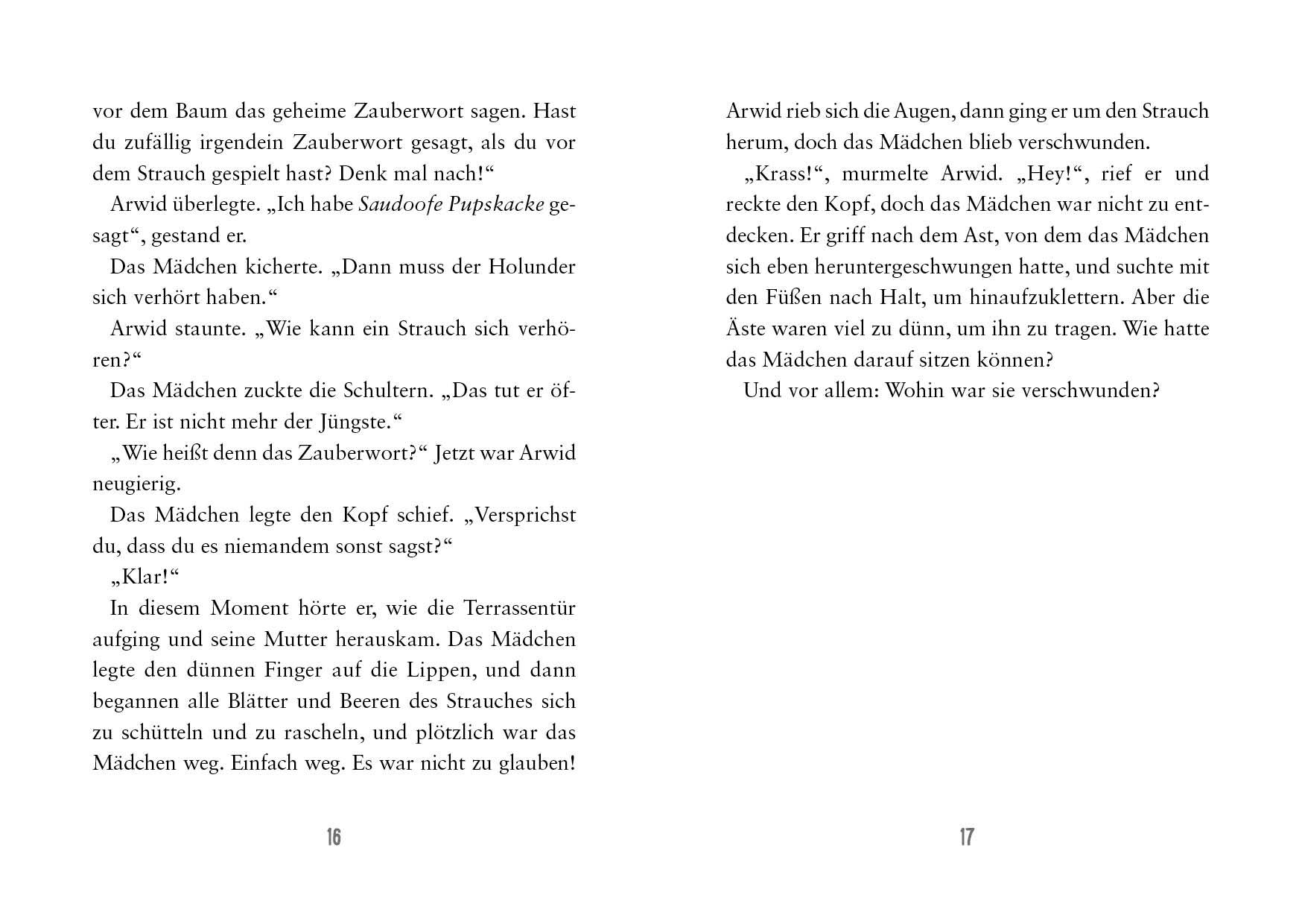 Beispielinhalt (Bild) Holly Holunder und der magische Garten