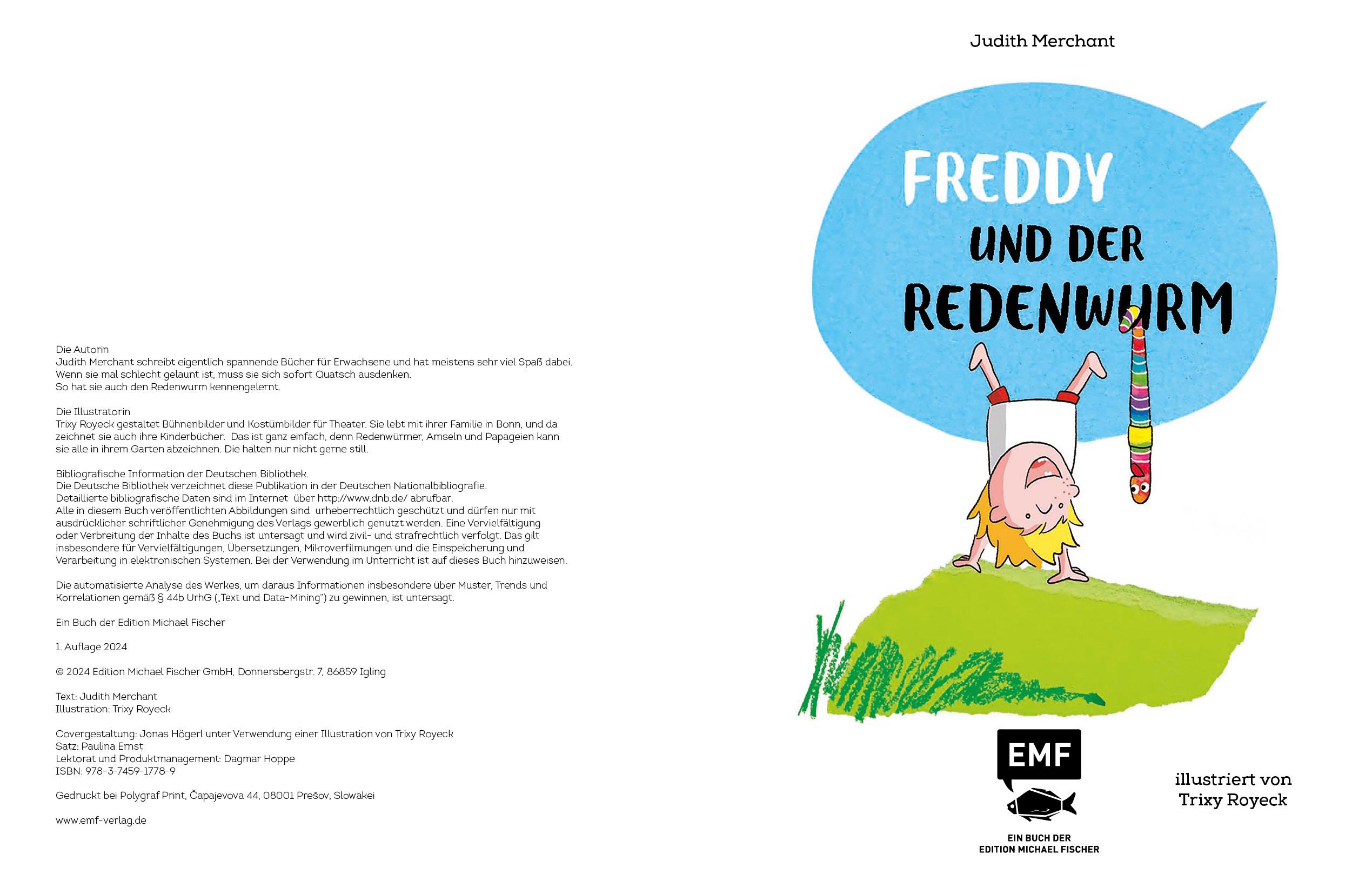 Beispielinhalt (Bild) Freddy und der Redenwurm