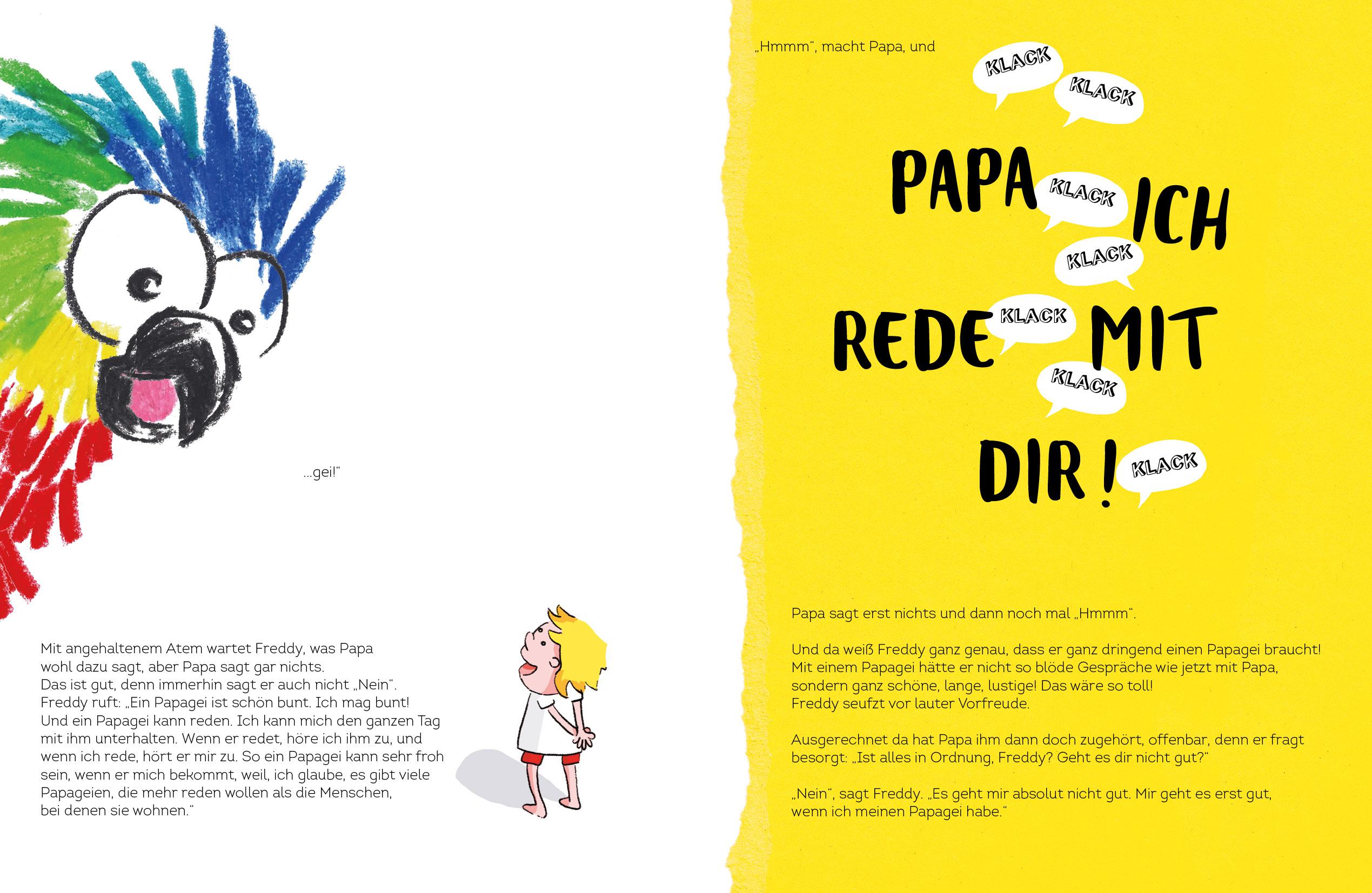 Beispielinhalt (Bild) Freddy und der Redenwurm