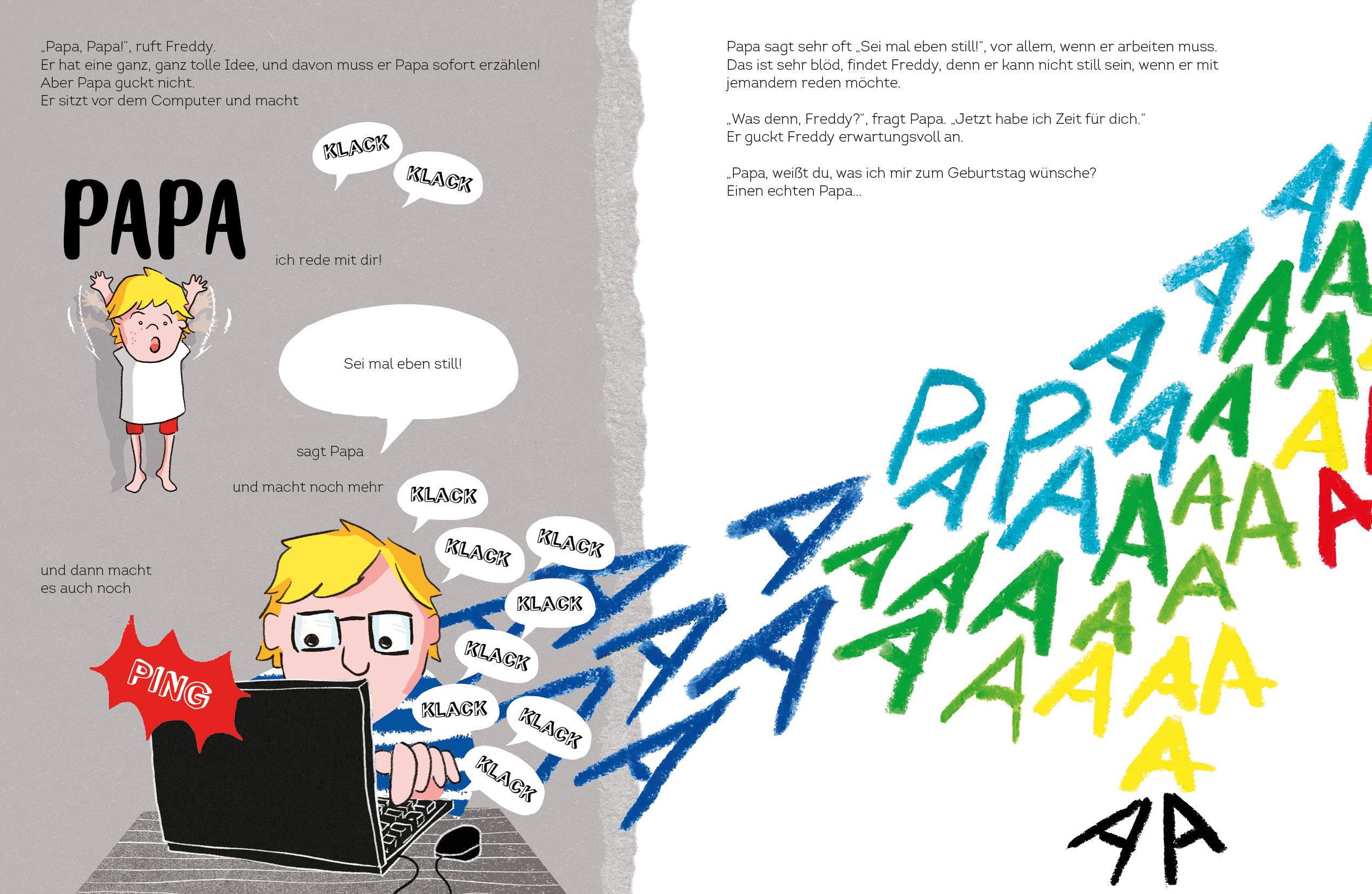 Beispielinhalt (Bild) Freddy und der Redenwurm