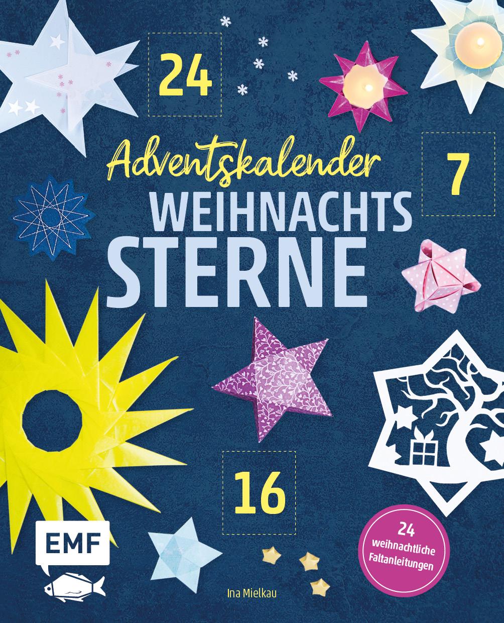 Vorderes Coverbild Adventskalender Weihnachtssterne