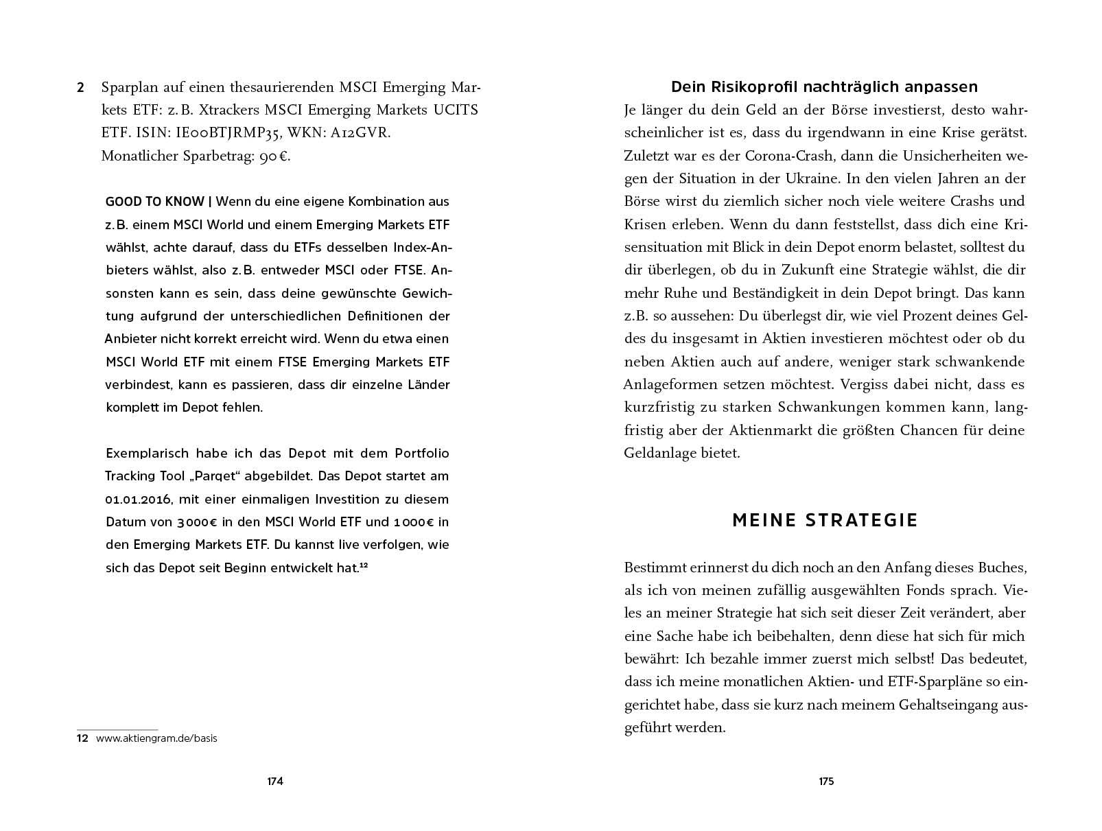 Beispielinhalt (Bild) Aktien-Life-Balance