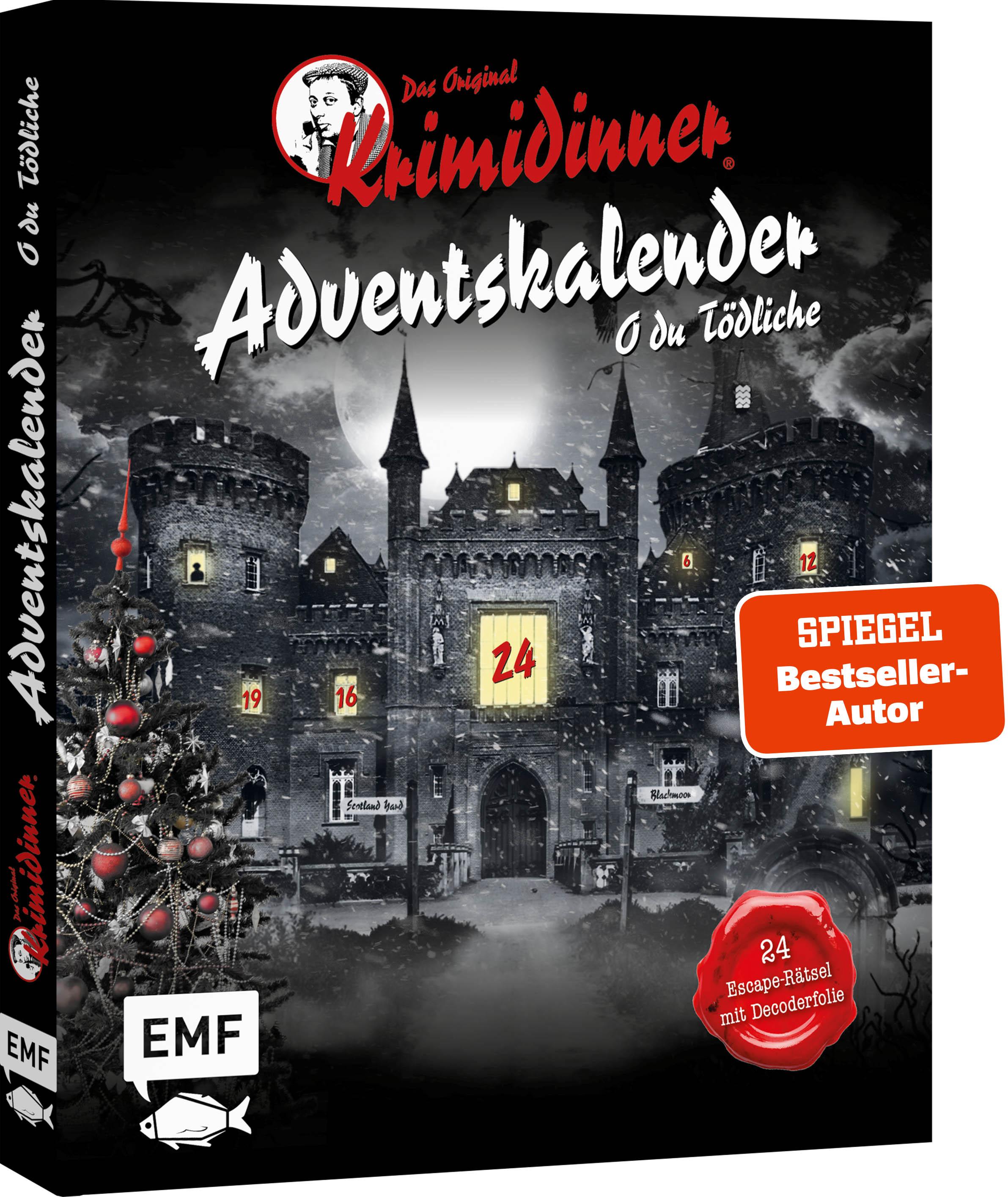 Vorderes Coverbild Der offizielle Escape-Adventskalender zum Original Krimidinner®: O du Tödliche - Weihnachten bei den Ashtonburrys