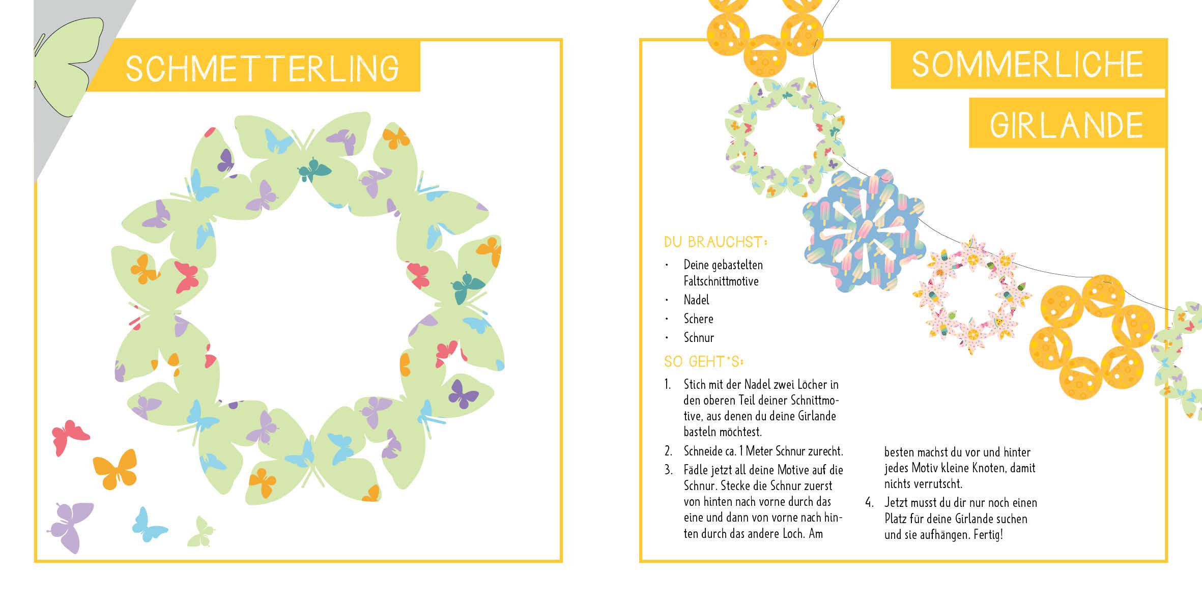 Beispielinhalt (Bild) Bastelblock: Falten, Schneiden, fertig! Rund ums Jahr