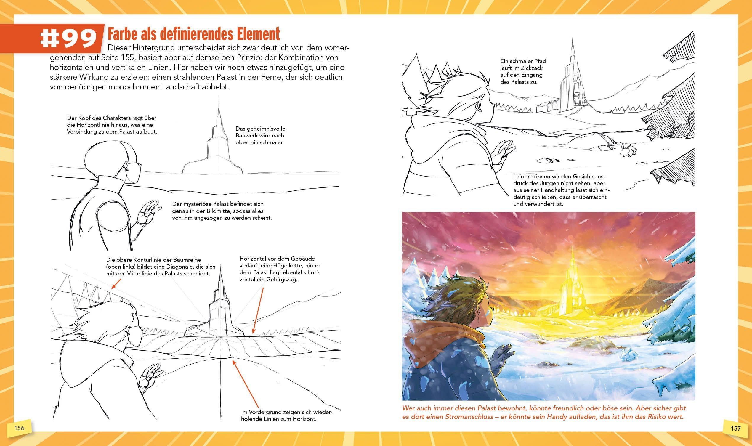 Beispielinhalt (Bild) 100 Manga-Figuren zeichnen