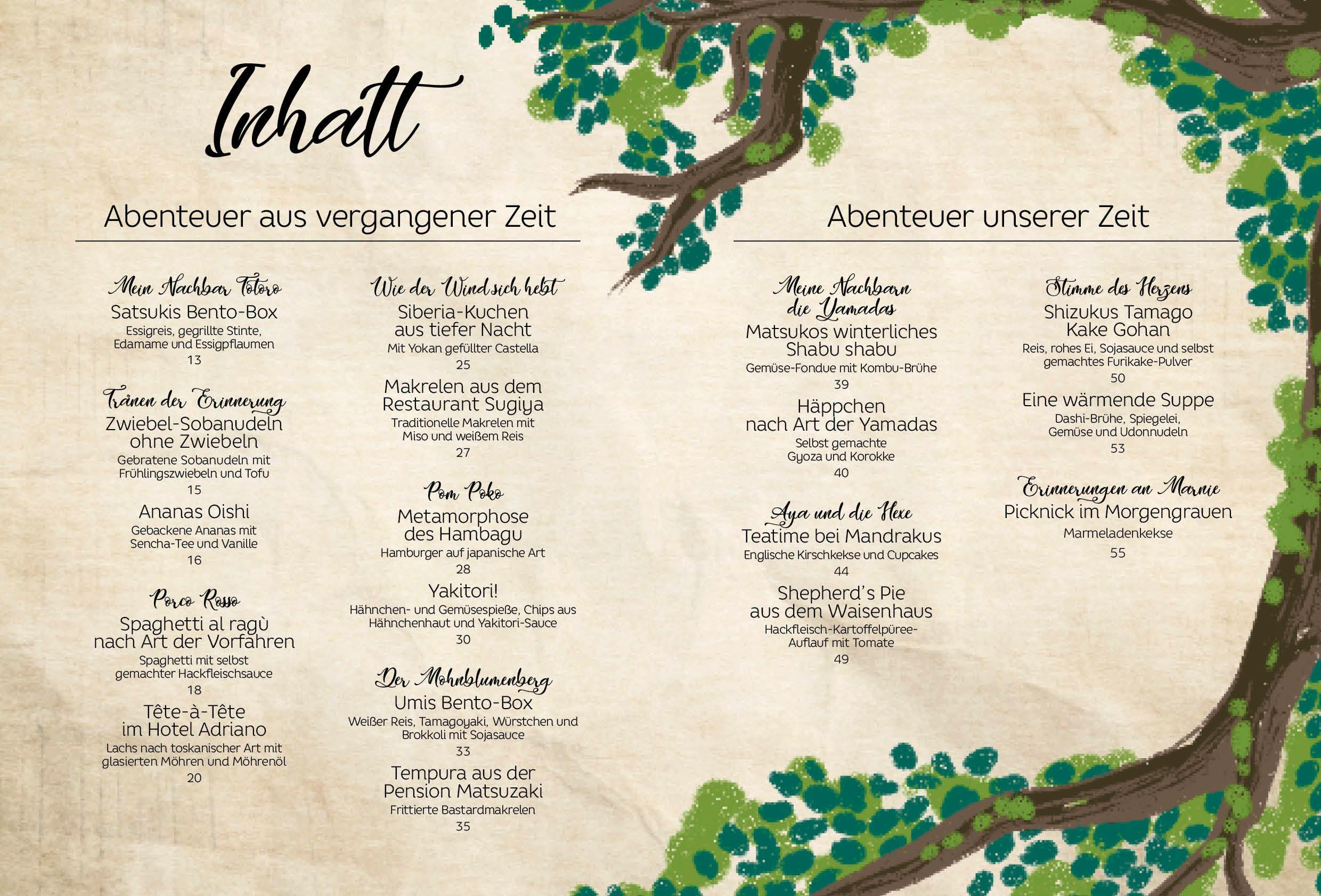 Beispielinhalt (Bild) Das inoffizielle Ghibli-Kochbuch - Für alle Fans des legendären Anime-Studios