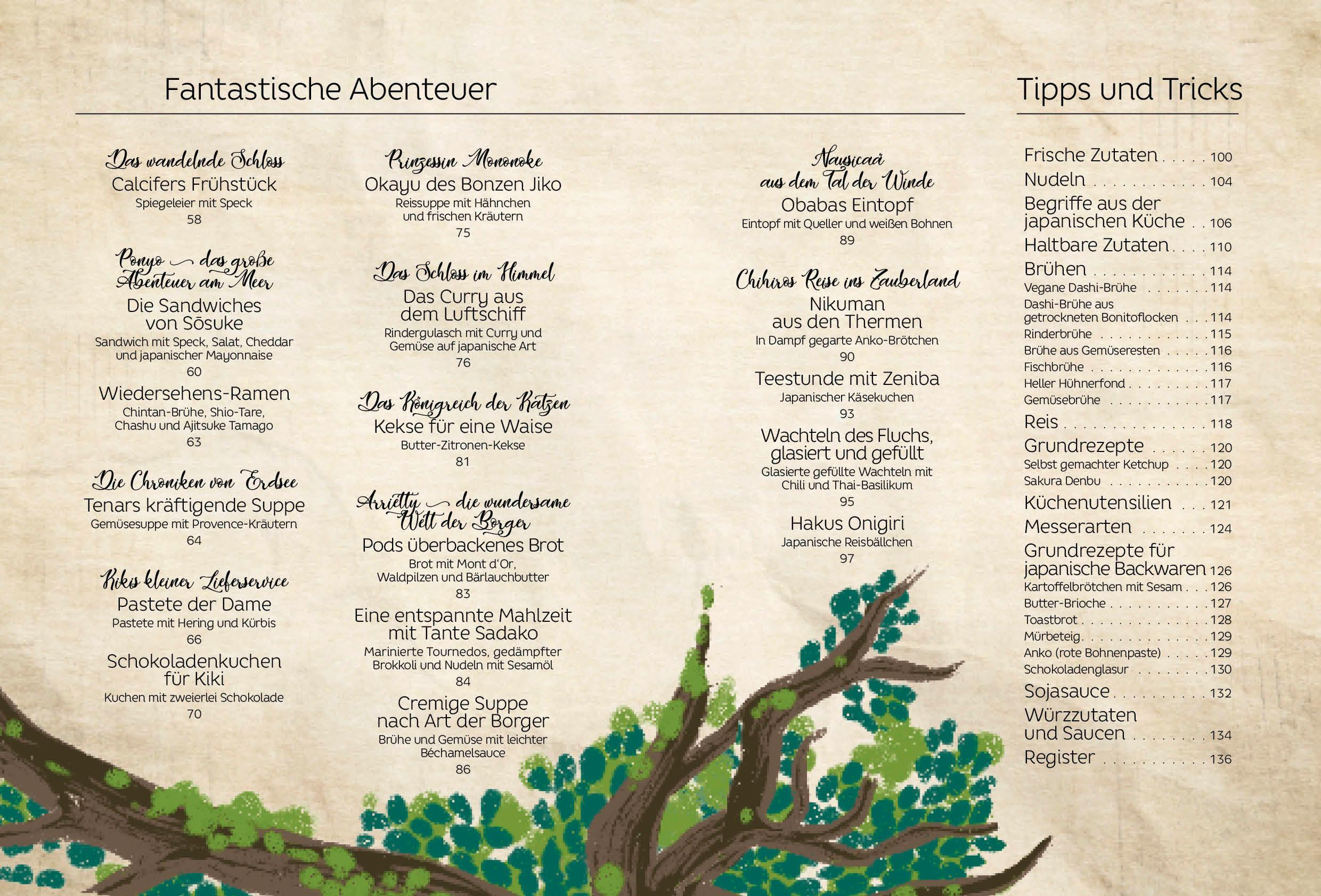 Beispielinhalt (Bild) Das inoffizielle Ghibli-Kochbuch - Für alle Fans des legendären Anime-Studios