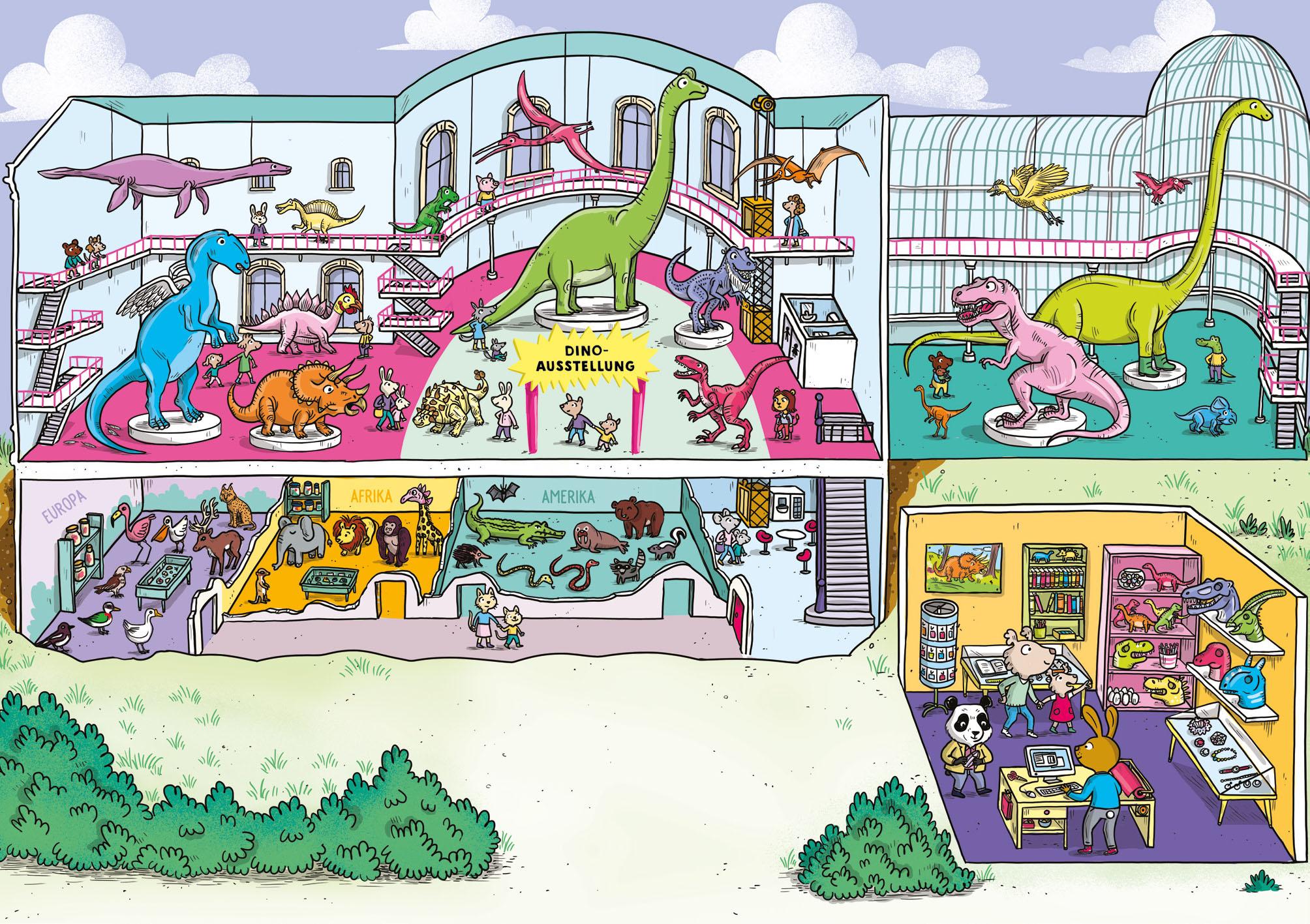 Beispielinhalt (Bild) Agatha Crispie auf Spurensuche - Geschichten mit Bilderrätseln