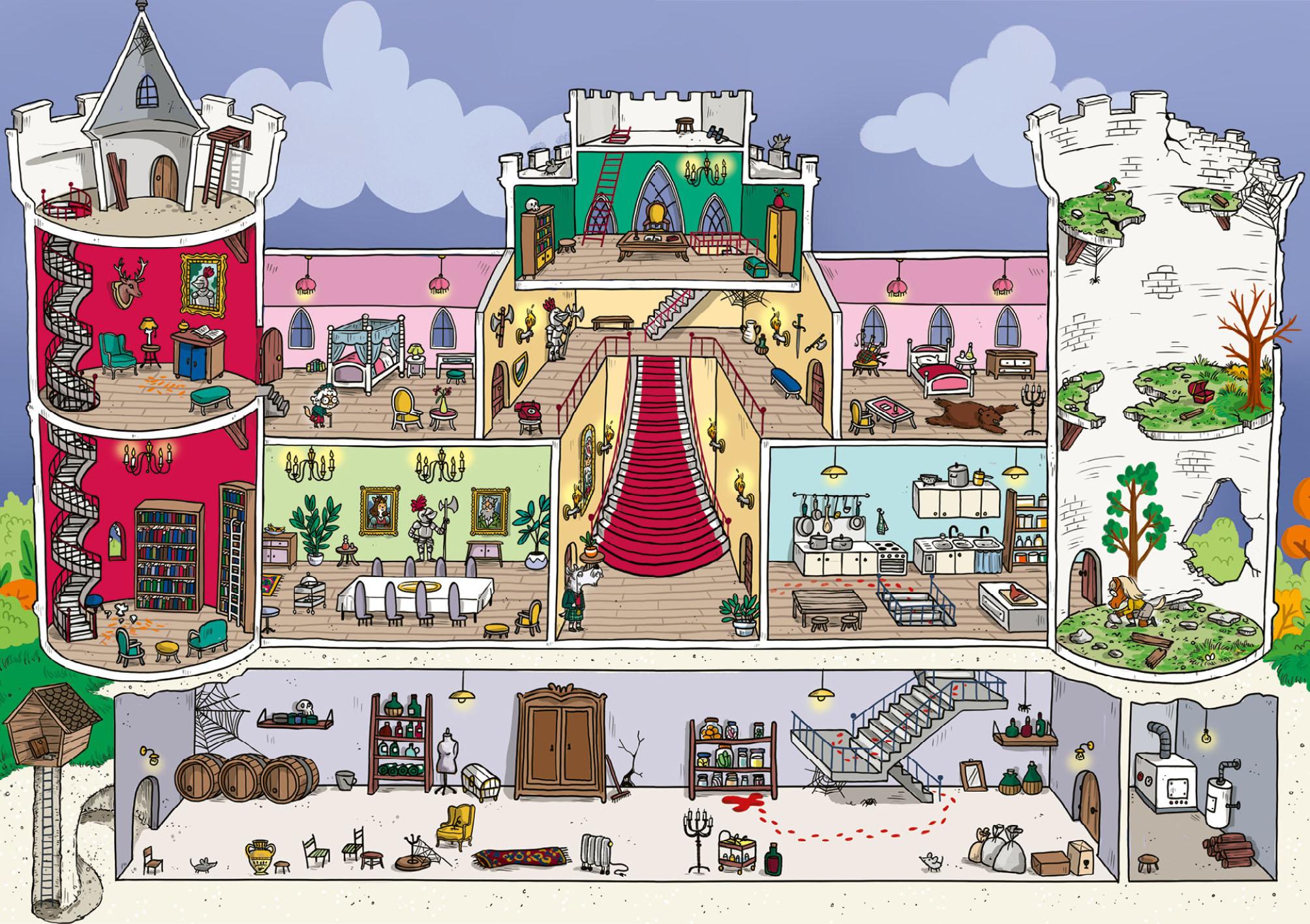 Beispielinhalt (Bild) Agatha Crispie auf Spurensuche - Geschichten mit Bilderrätseln