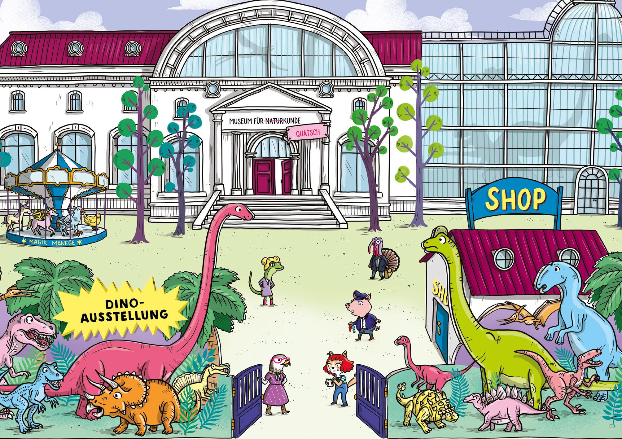 Beispielinhalt (Bild) Agatha Crispie auf Spurensuche - Geschichten mit Bilderrätseln