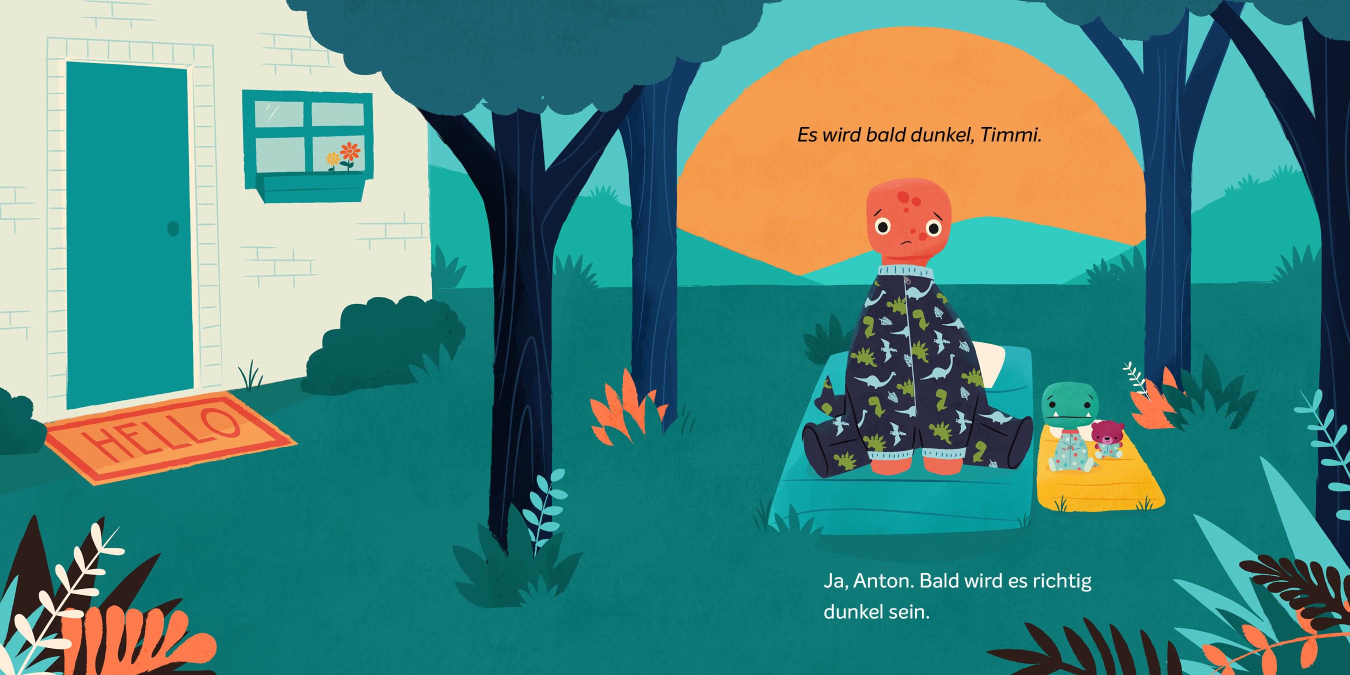 Beispielinhalt (Bild) Der kleine T-Rex und seine Abenteuer