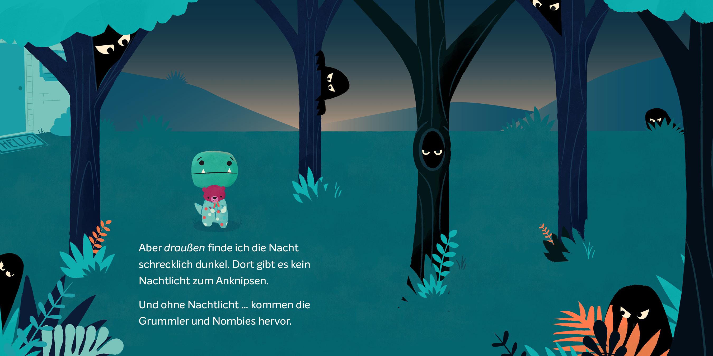 Beispielinhalt (Bild) Der kleine T-Rex und seine Abenteuer