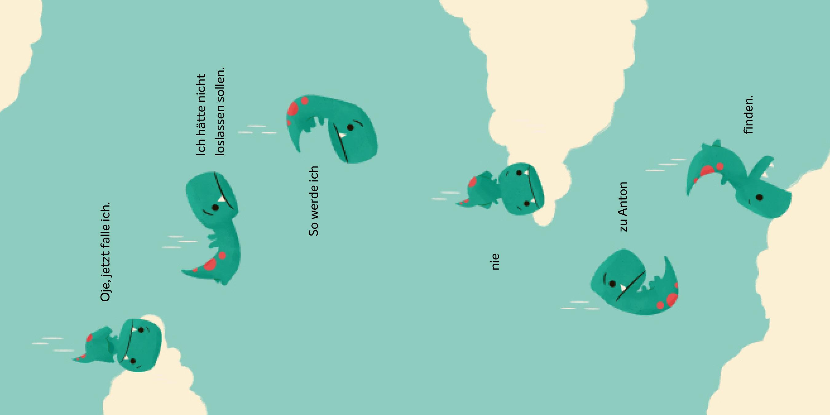 Beispielinhalt (Bild) Der kleine T-Rex und seine Abenteuer