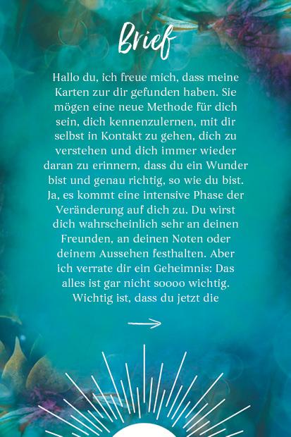 Beispielinhalt (Bild) Kartenbox: Ich bin ich und einzigartig